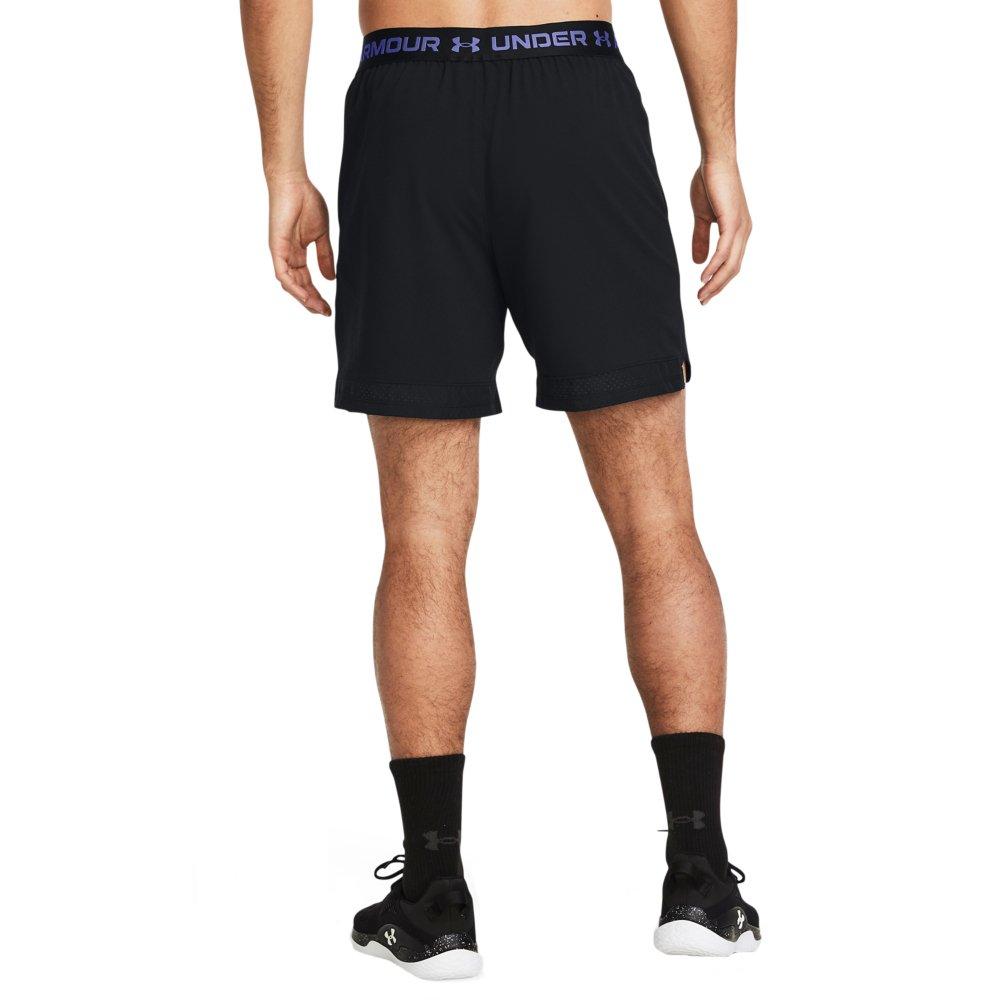 Under Armour Men's Vanish Woven 6" Shorts - BLACK/PURPLE Thumbnail View 2