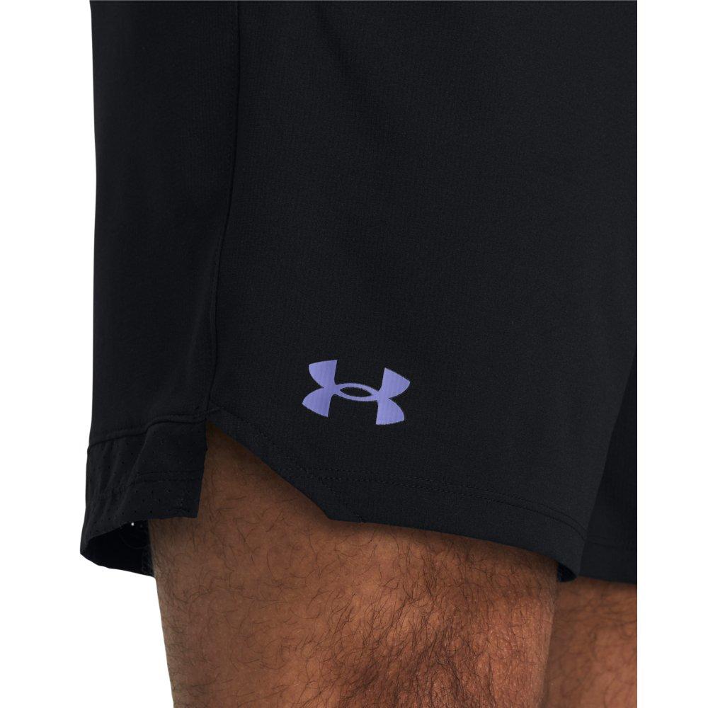 Under Armour Men's Vanish Woven 6" Shorts - BLACK/PURPLE Thumbnail View 3