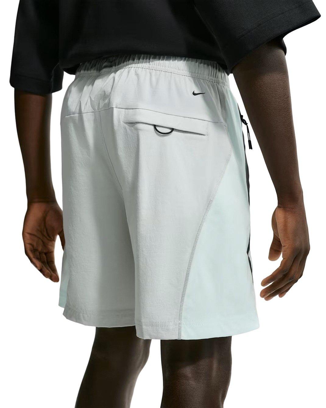 Nike Men's Tech Dri-FIT Woven Color-Block Shorts - Silver/Green/Black - SILVER/GREEN/BLACK Thumbnail View 2