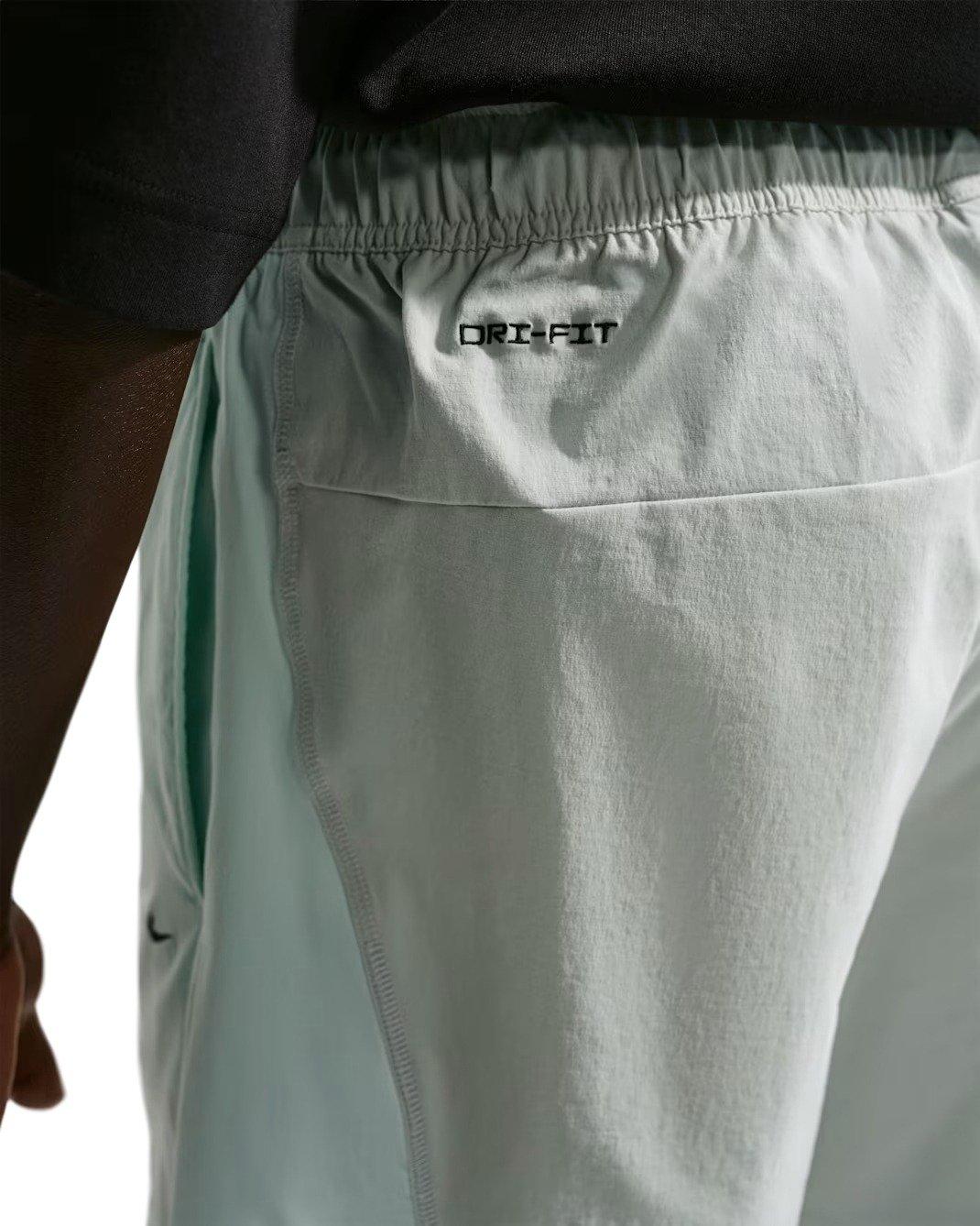 Nike Men's Tech Dri-FIT Woven Color-Block Shorts - Silver/Green/Black - SILVER/GREEN/BLACK Thumbnail View 3