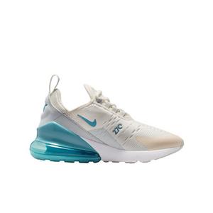 Nike Air Max 270 "Denim Turquoise/Light Silver/Soft Pearl" Grade School Girls' Shoe