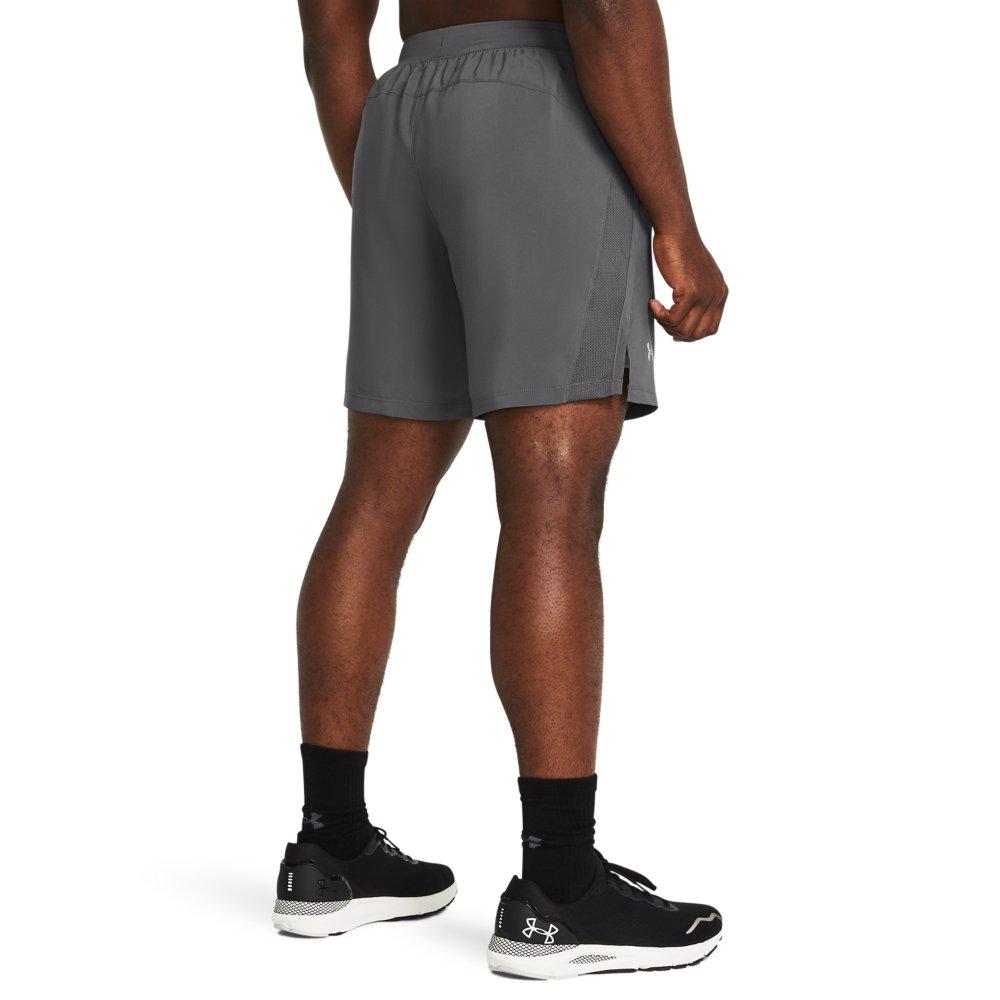 Under Armour Men's UA Launch 7" Shorts - CASTLEROCK GREY Thumbnail View 2