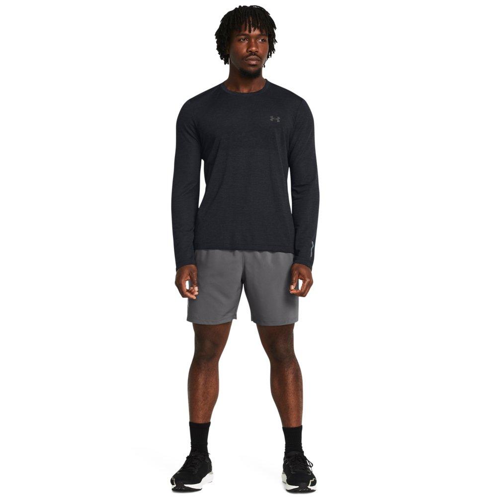Under Armour Men's UA Launch 7" Shorts - CASTLEROCK GREY Thumbnail View 5