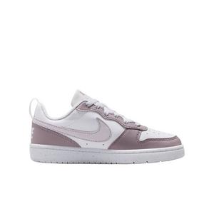 Nike Court Borough Low Recraft "White/Plum Fog/White/Venice" Grade School Girls' Shoe