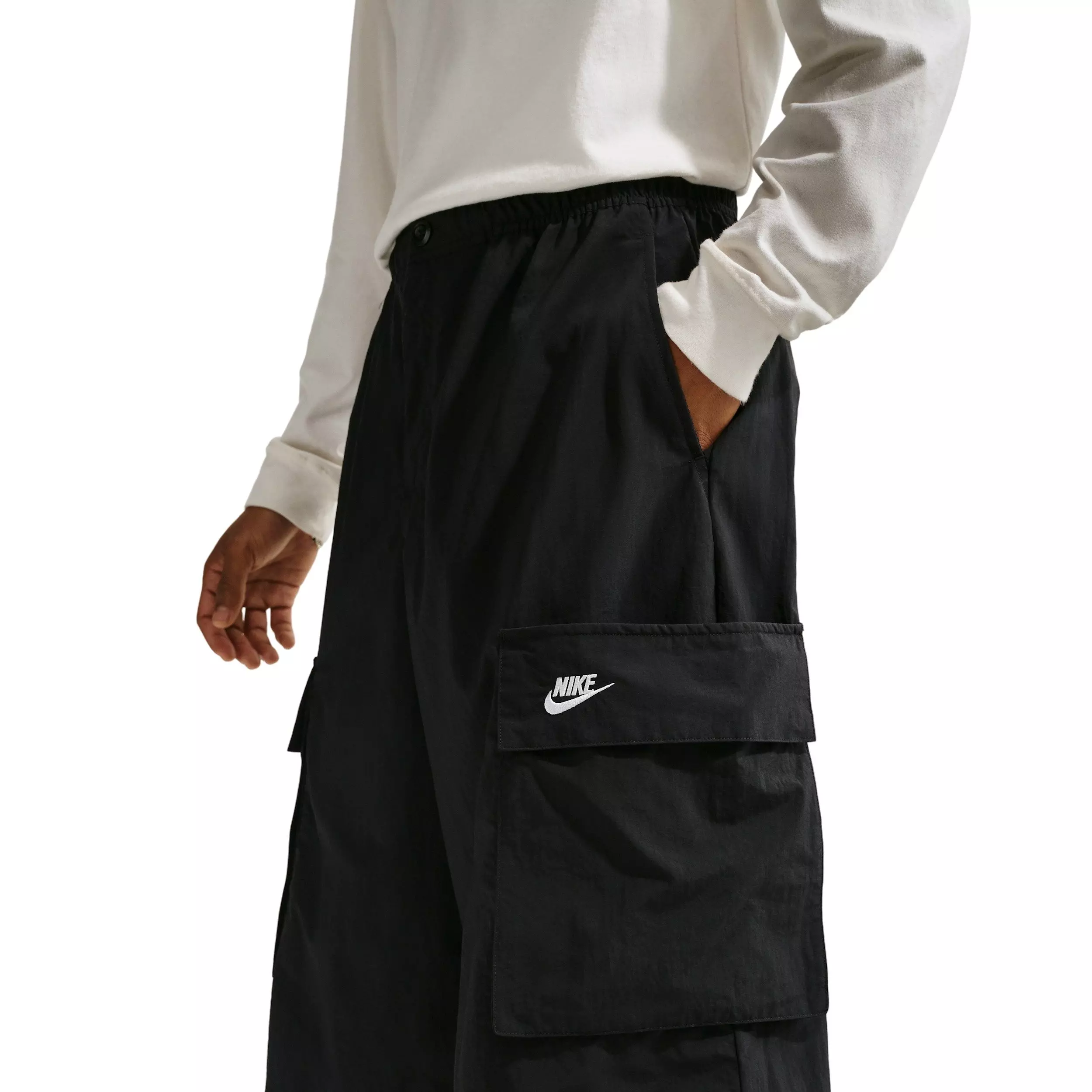 Nike Men's Sportswear Club Oversized Cargo Shorts - BLACK