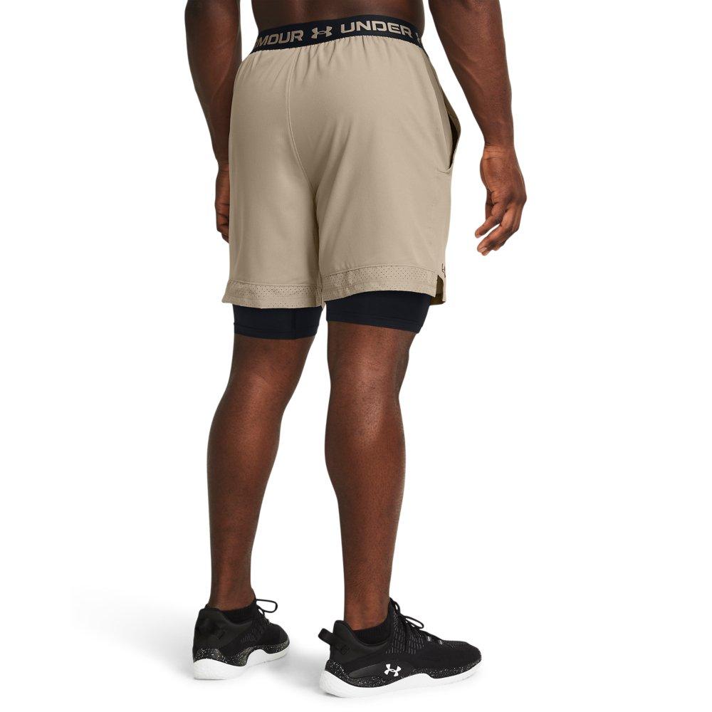 Under Armour Men's Vanish Woven 2-in-1 Shorts - Light Blue - TAN Thumbnail View 2