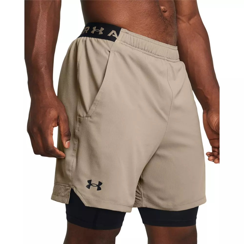 Under Armour Men's Vanish Woven 2-in-1 Shorts - Light Blue - TAN