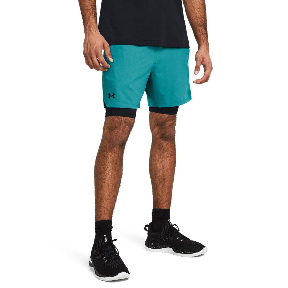 Under Armour Men's Vanish Woven 2-in-1 Shorts - Light Blue - TEAL Thumbnail View 1