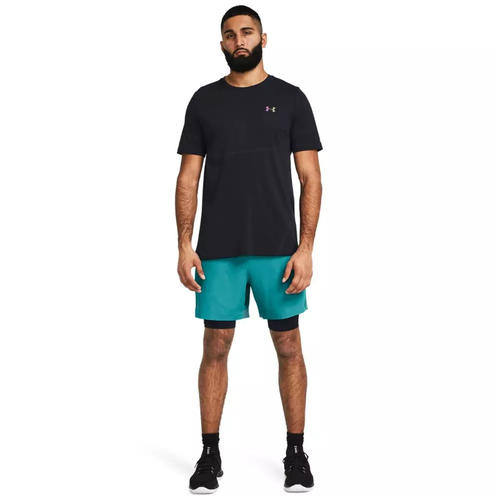 Under Armour Men's Vanish Woven 2-in-1 Shorts - Light Blue - TEAL
