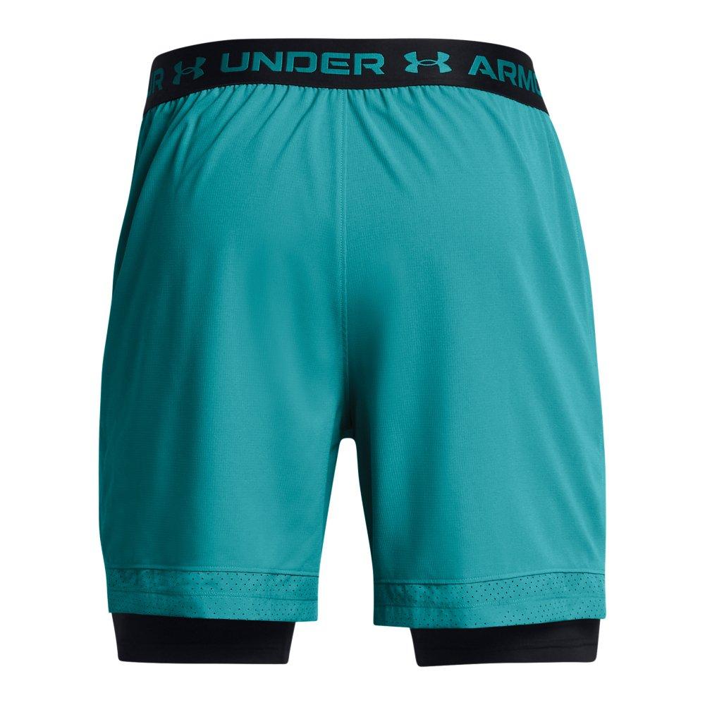 Under Armour Men's Vanish Woven 2-in-1 Shorts - Light Blue - TEAL Thumbnail View 6