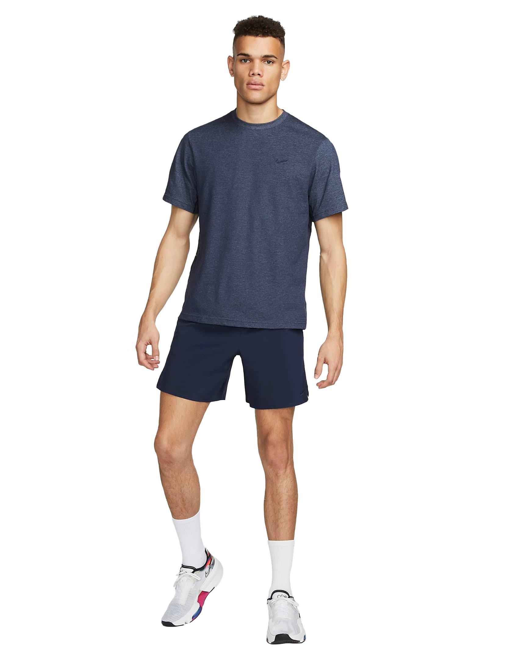 Nike Men's Dri-FIT Versatile Fitness Shirt - Blue - BLUE Thumbnail View 5