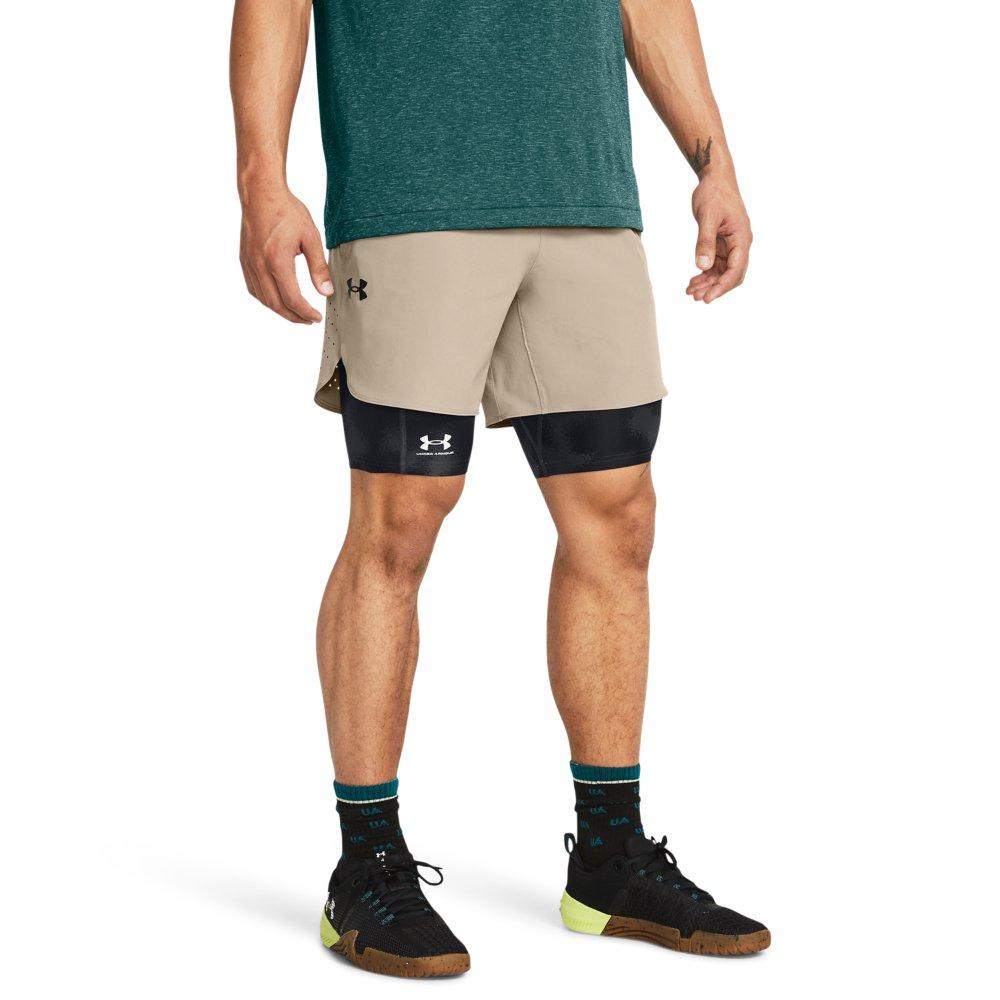 Under Armour Men's Peak Woven Shorts - Grey - TAN Thumbnail View 1