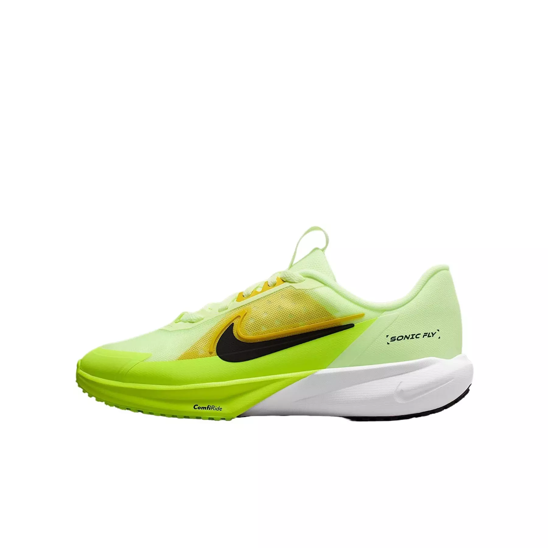 Nike Sonic Fly "Barely Volt/Volt/Bright Citron/Black" Grade School Boys' Running Shoe - YELLOW