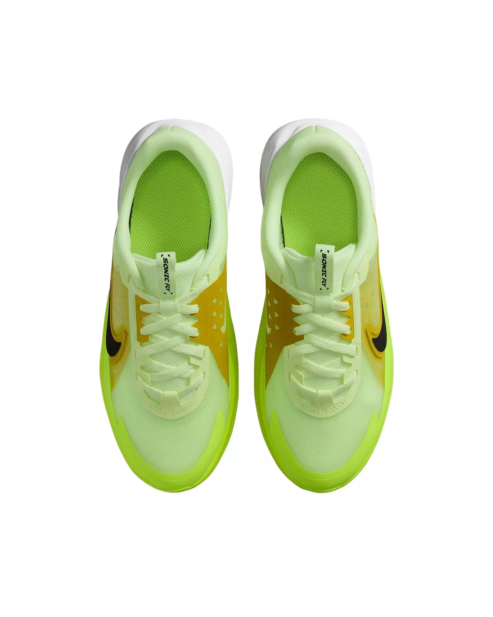 Nike Sonic Fly "Barely Volt/Volt/Bright Citron/Black" Grade School Boys' Running Shoe - YELLOW