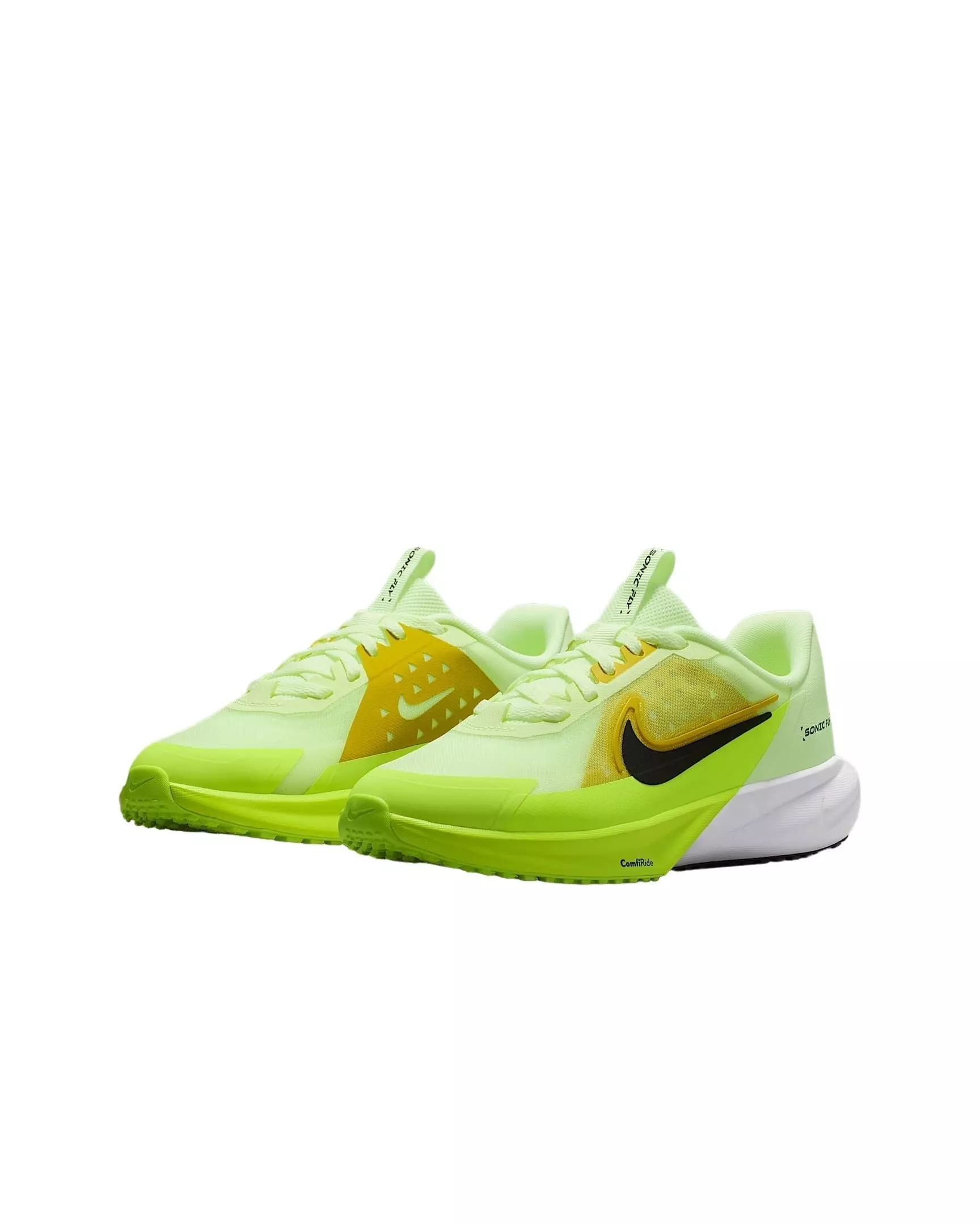 Nike Sonic Fly "Barely Volt/Volt/Bright Citron/Black" Grade School Boys' Running Shoe - YELLOW