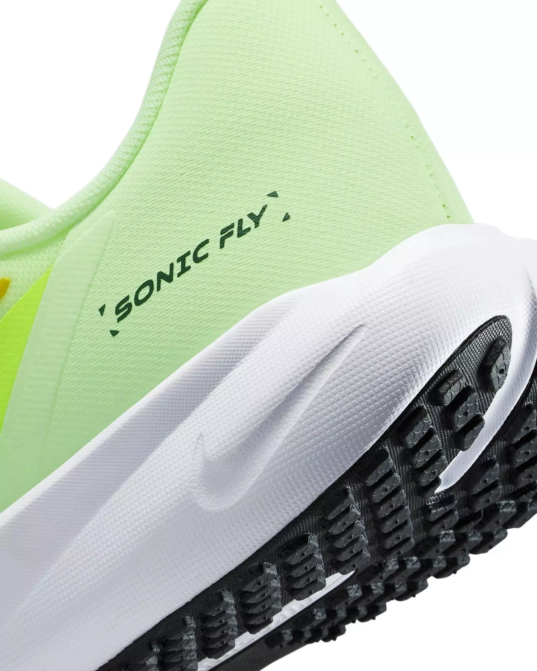 Nike Sonic Fly "Barely Volt/Volt/Bright Citron/Black" Grade School Boys' Running Shoe - YELLOW