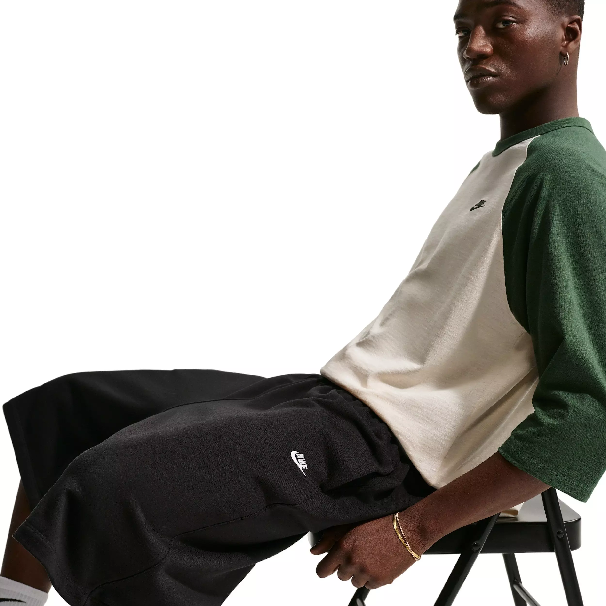 Nike Men's Sportswear Club Oversize French Terry Shorts - BLACK