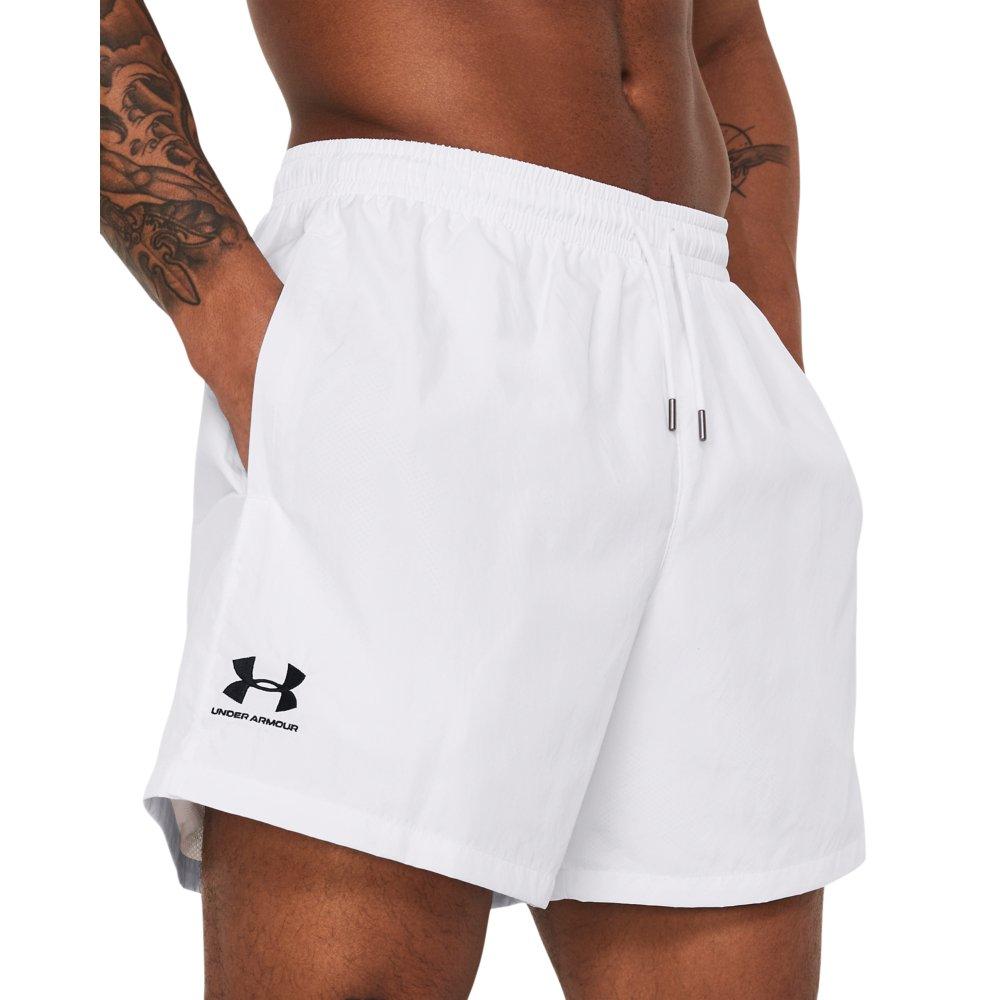 Under Armour Men's Essential Volley Shorts - WHITE Thumbnail View 3