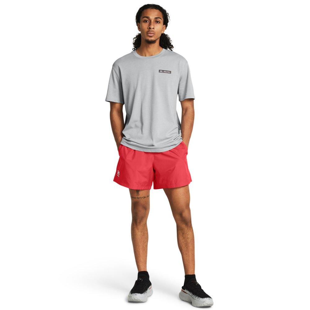 Under Armour Men's Essential Volley Shorts - DK RED Thumbnail View 4
