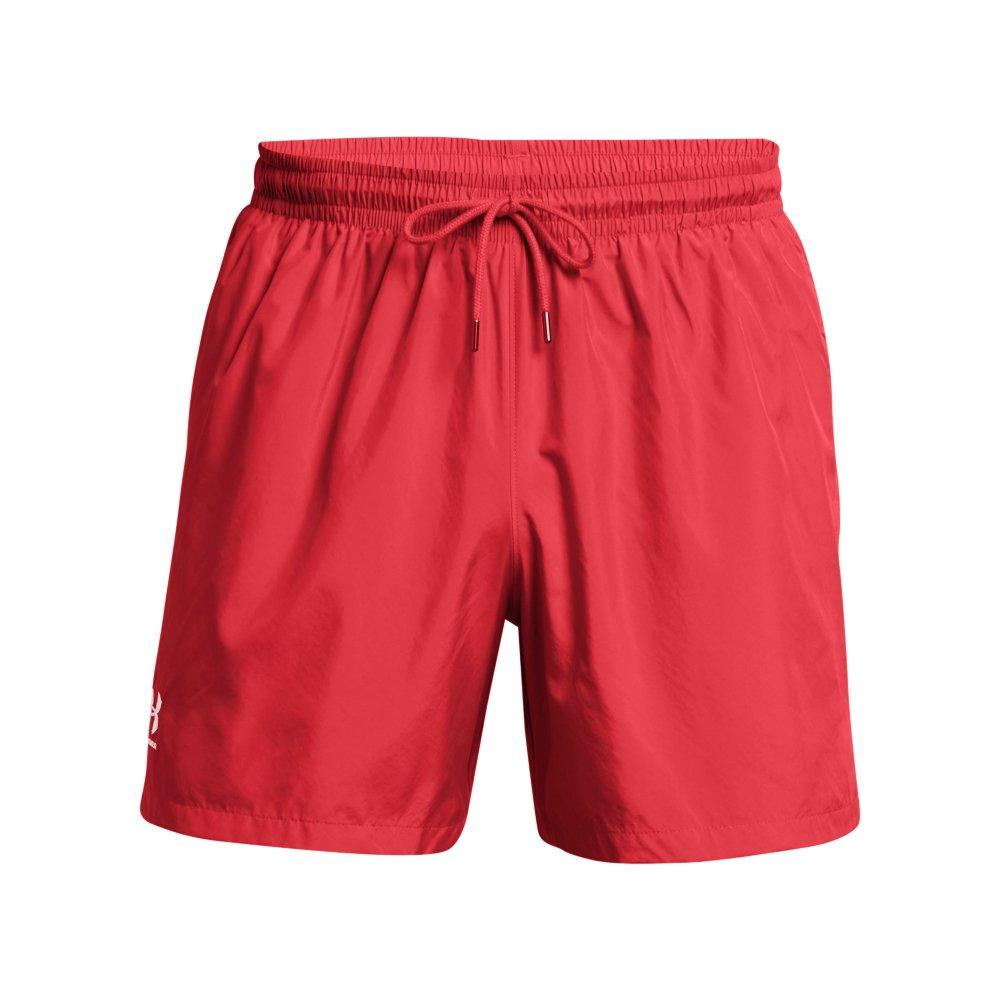 Under Armour Men's Essential Volley Shorts - DK RED Thumbnail View 5