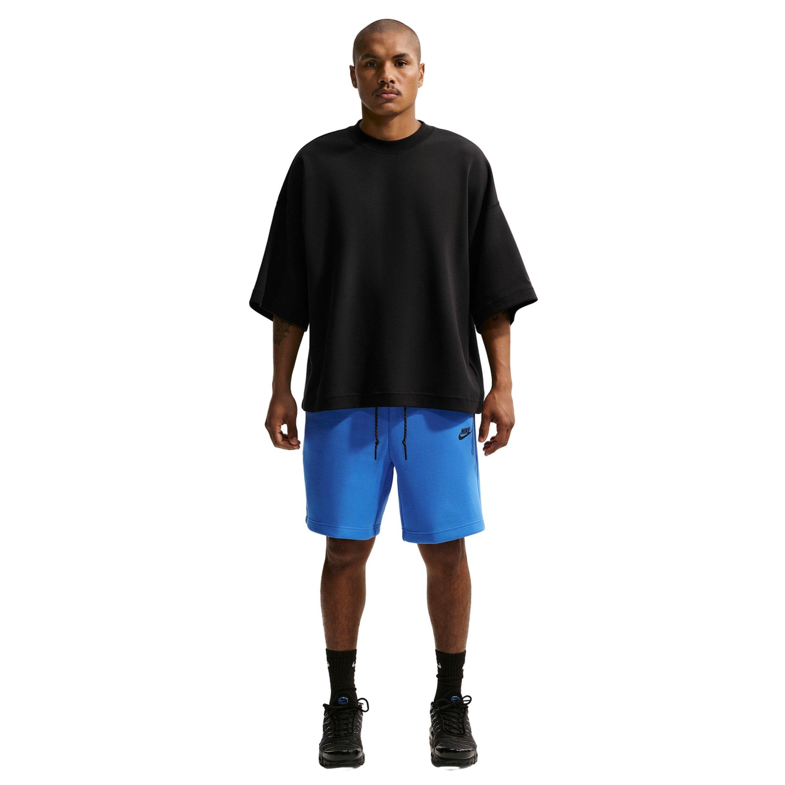 Nike Men's Tech Fleece Shorts - BLUE Thumbnail View 3