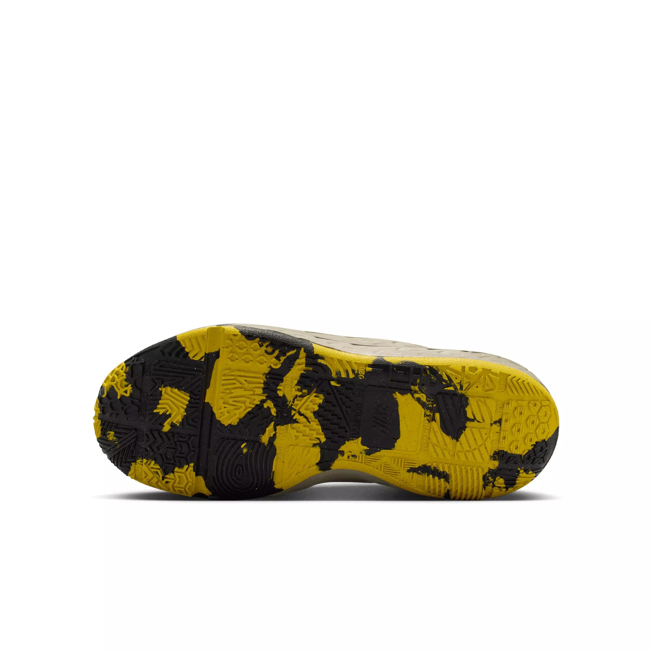 Nike Team Hustle D 12 "Black/Fir/Light Army/Bright Citron" Grade School Boys' Basketball Shoe - BLACK