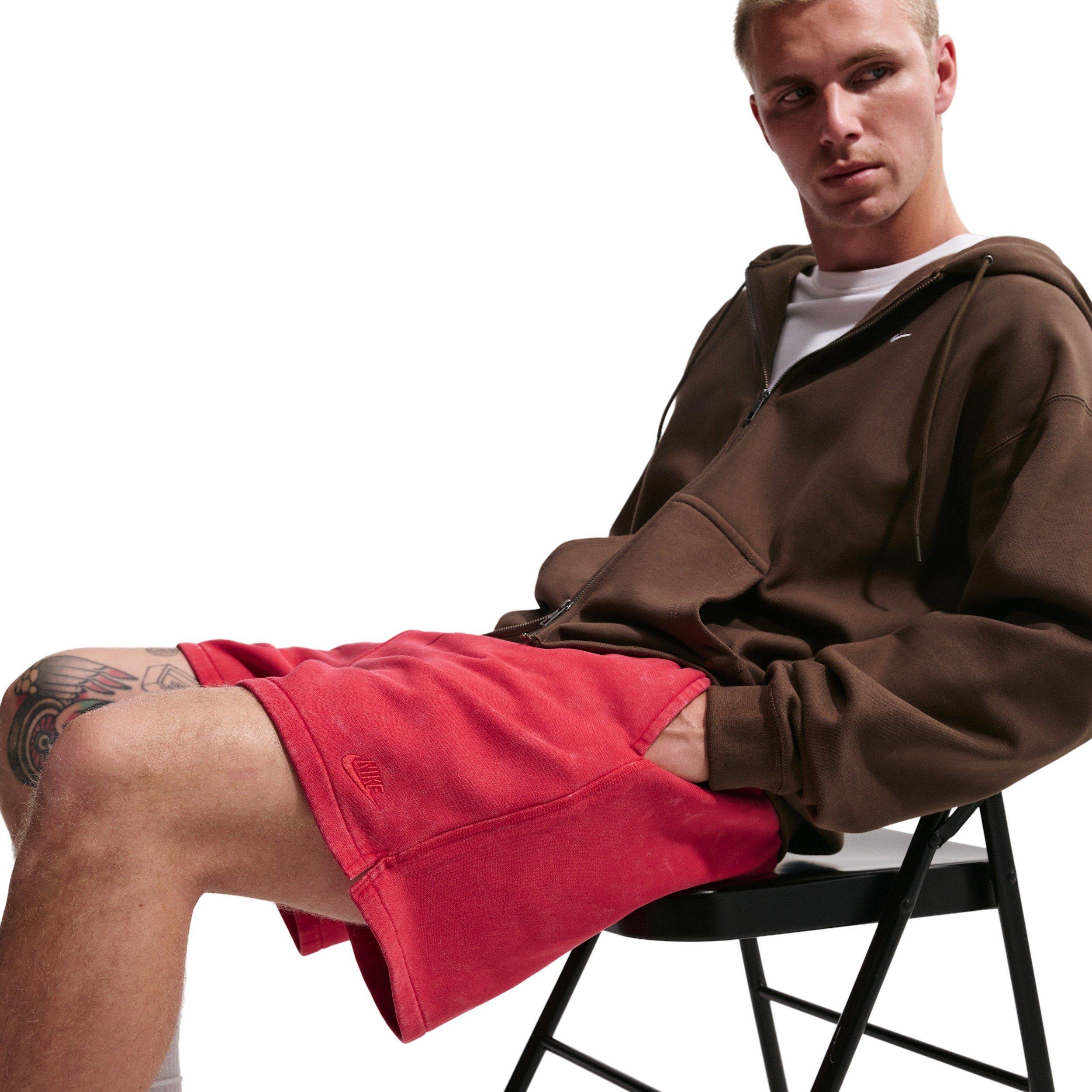Nike Men's Club Flow BB CWA Shorts - RED Thumbnail View 4