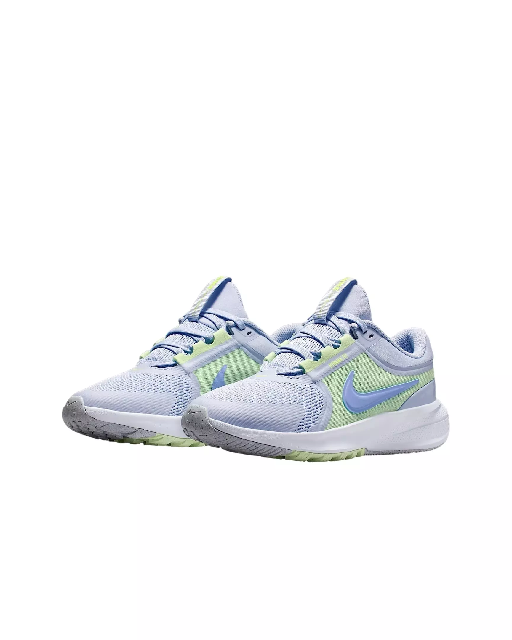 Nike Star Runner 5 "Ghost/Barely Volt/Football Grey/Light Thistle" Grade School Girls' Running Shoe - GREY