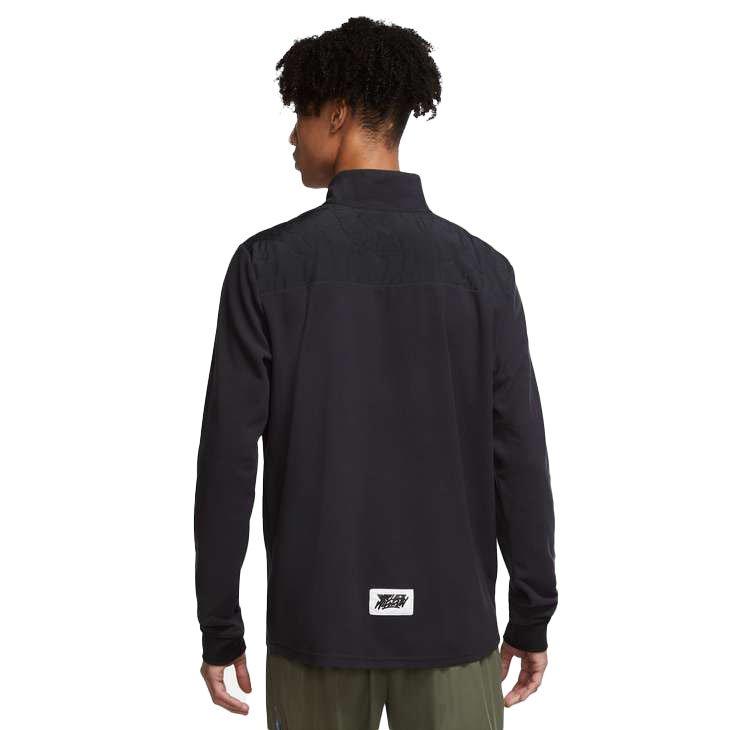 Nike Men's Therma-FIT Repel Element 1/2-Zip Running Top - BLACK Thumbnail View 2