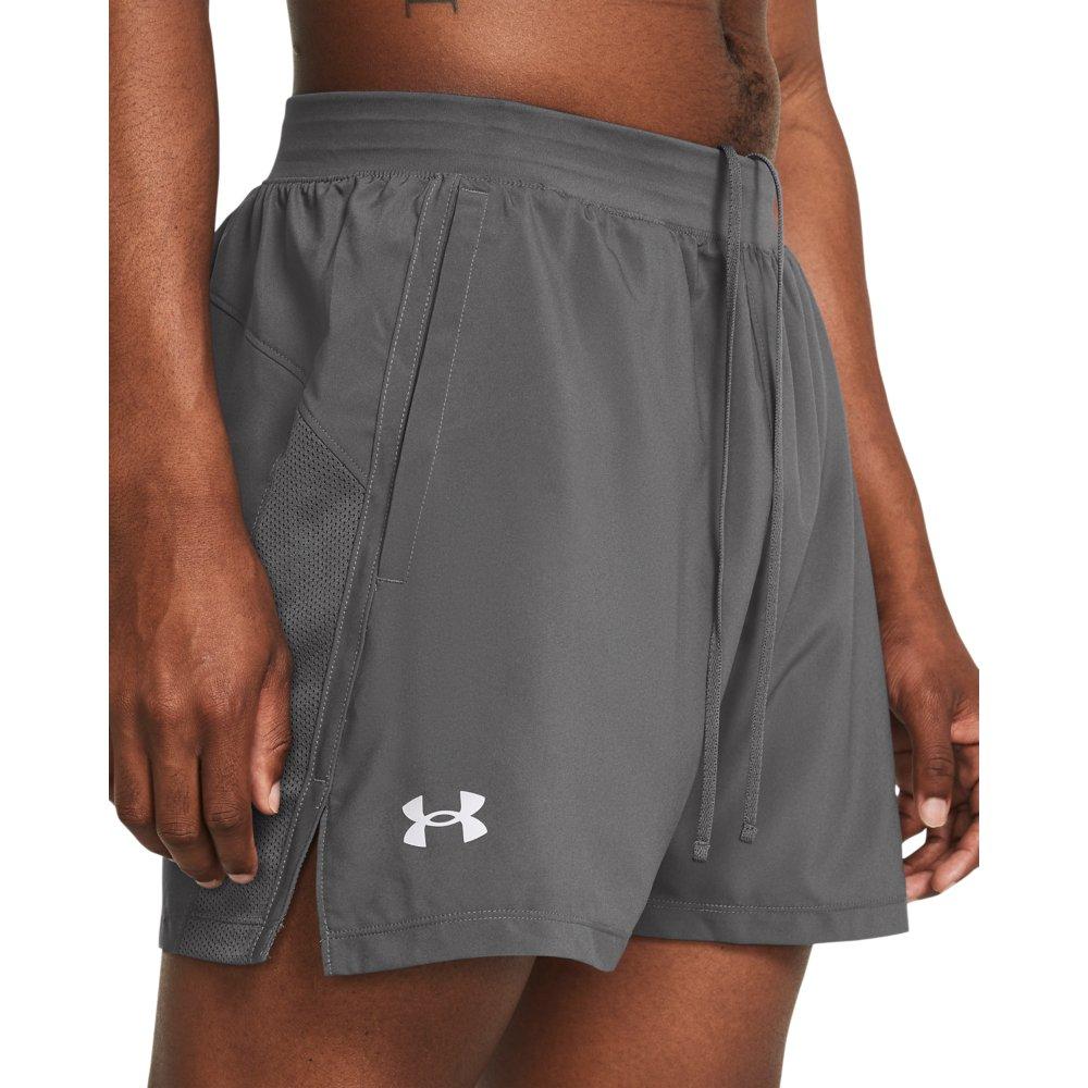 Under Armour Men's UA Launch 5" Shorts - GREY Thumbnail View 3