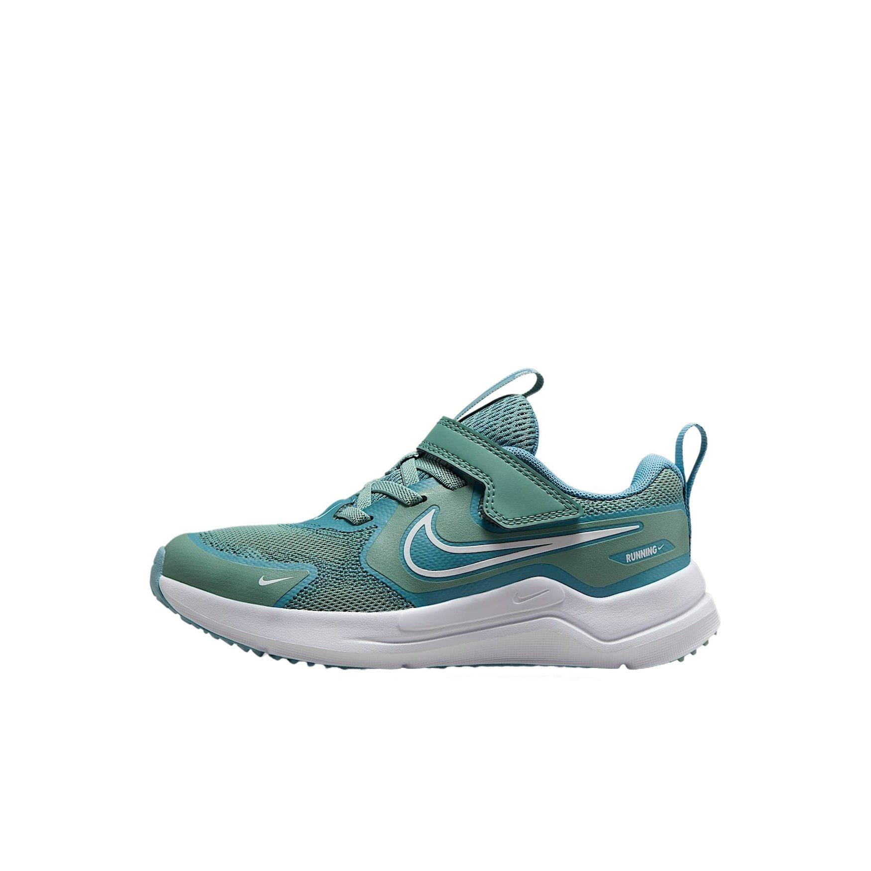 Nike Cosmic Runner Preschool Girls' "Cannon/Denim Turquoise/White/Sail" Running Shoe