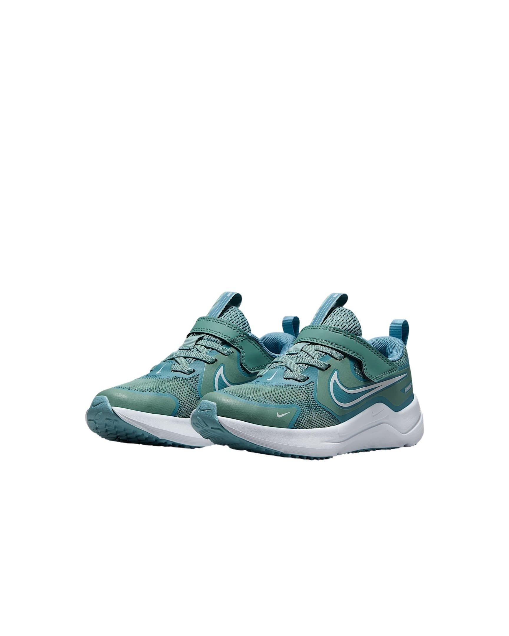 Nike Cosmic Runner Preschool Girls' "Cannon/Denim Turquoise/White/Sail" Running Shoe