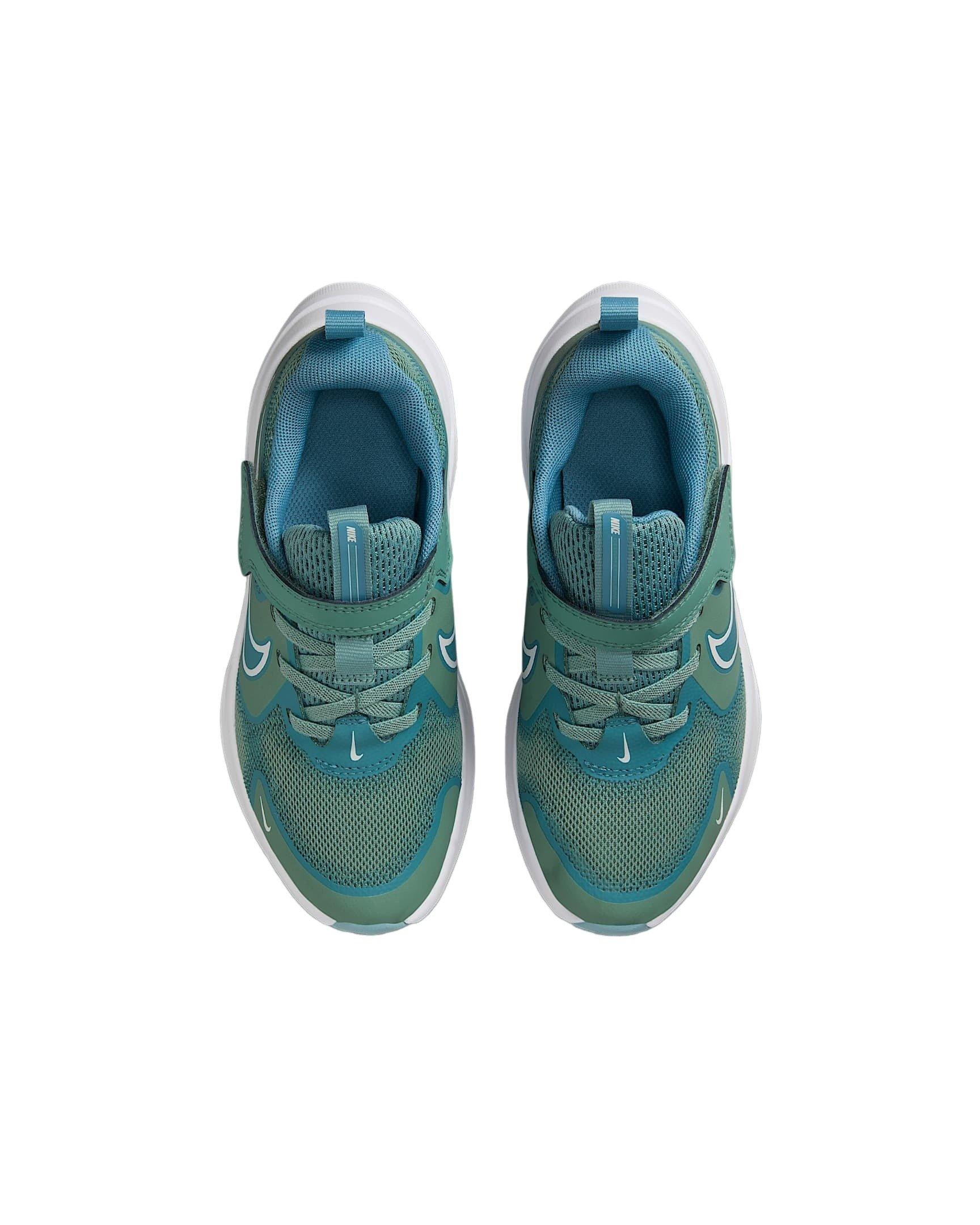 Nike Cosmic Runner Preschool Girls' "Cannon/Denim Turquoise/White/Sail" Running Shoe