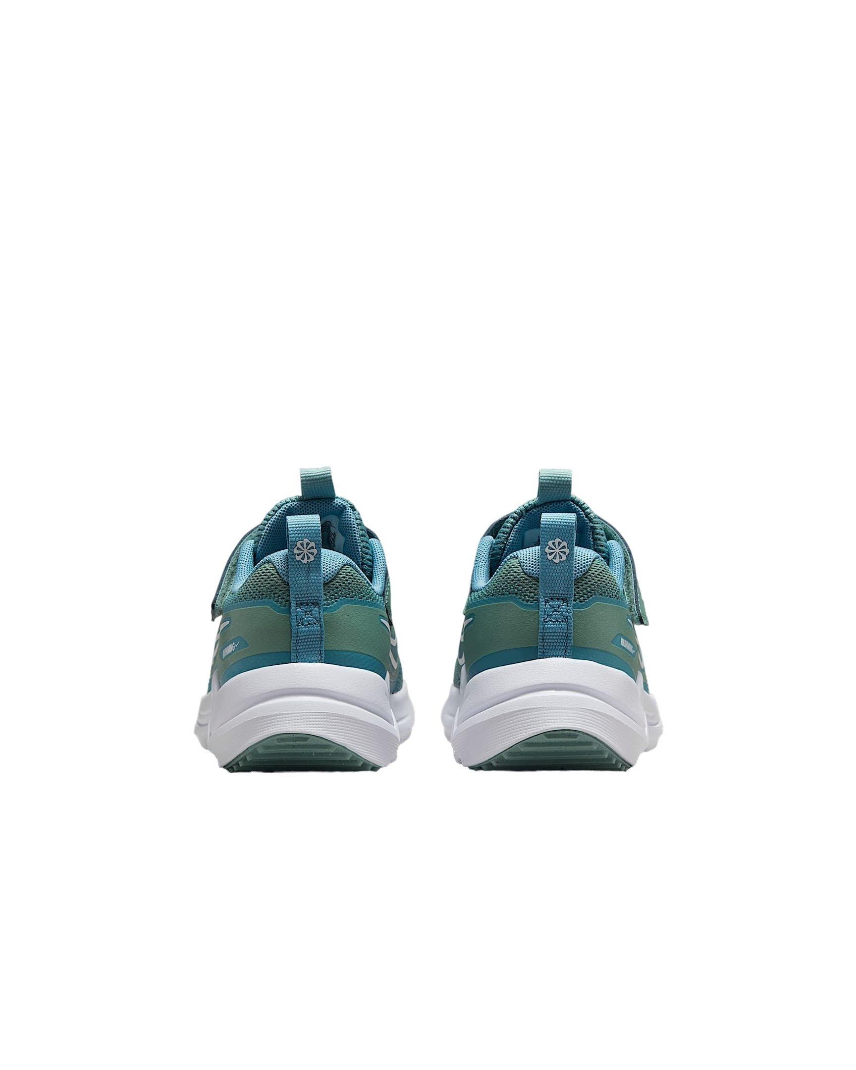 Nike Cosmic Runner Preschool Girls' "Cannon/Denim Turquoise/White/Sail" Running Shoe