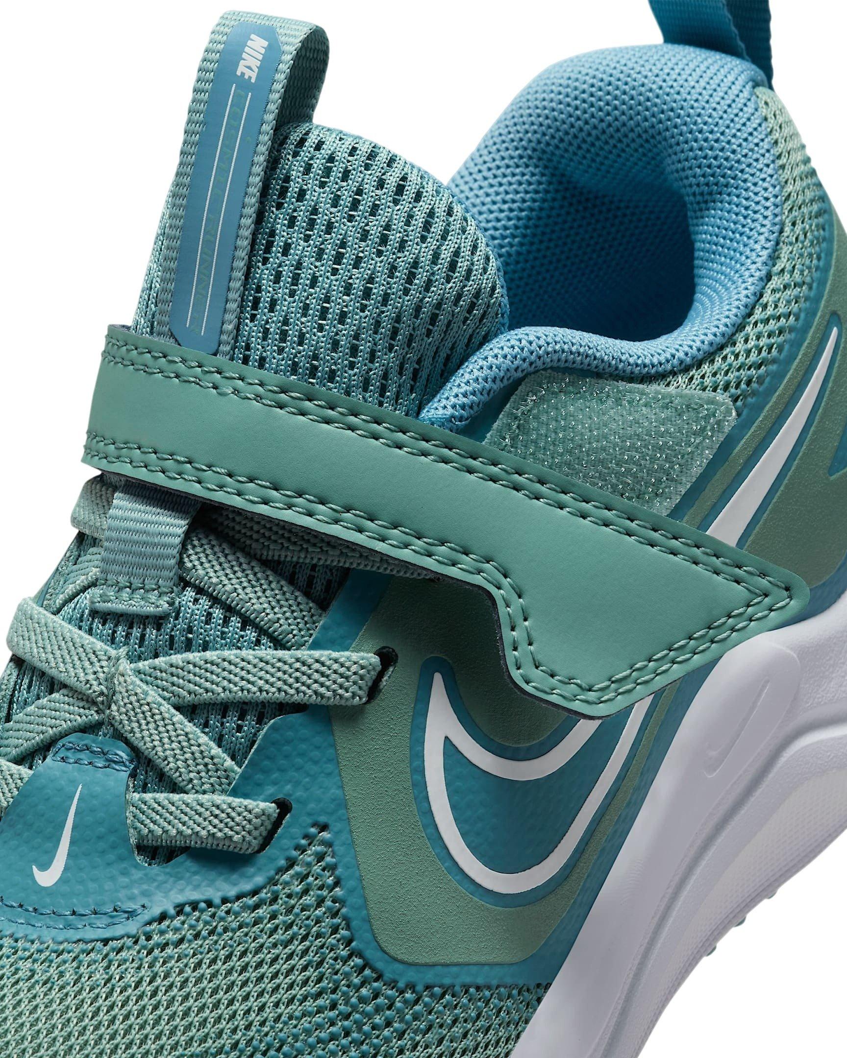 Nike Cosmic Runner Preschool Girls' "Cannon/Denim Turquoise/White/Sail" Running Shoe