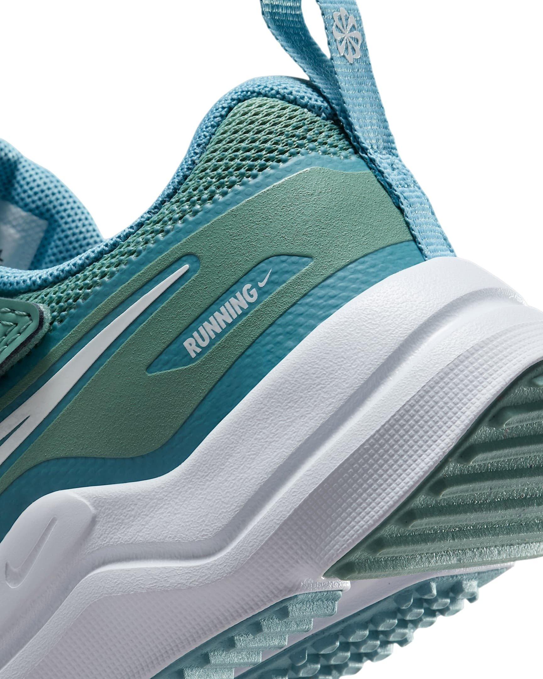 Nike Cosmic Runner Preschool Girls' "Cannon/Denim Turquoise/White/Sail" Running Shoe