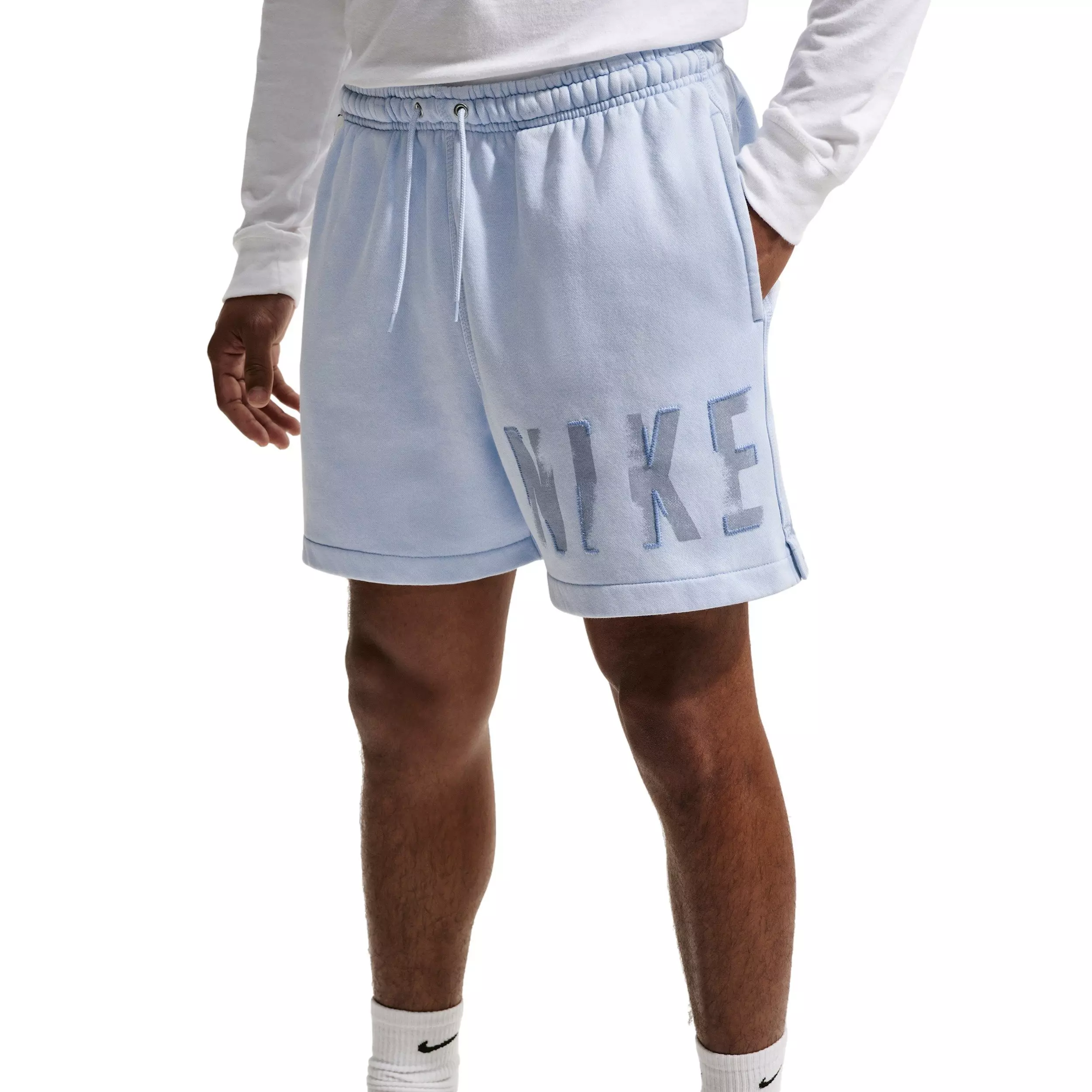Nike Men's Sportswear Club Flow BB Fleece Shorts - BLUE