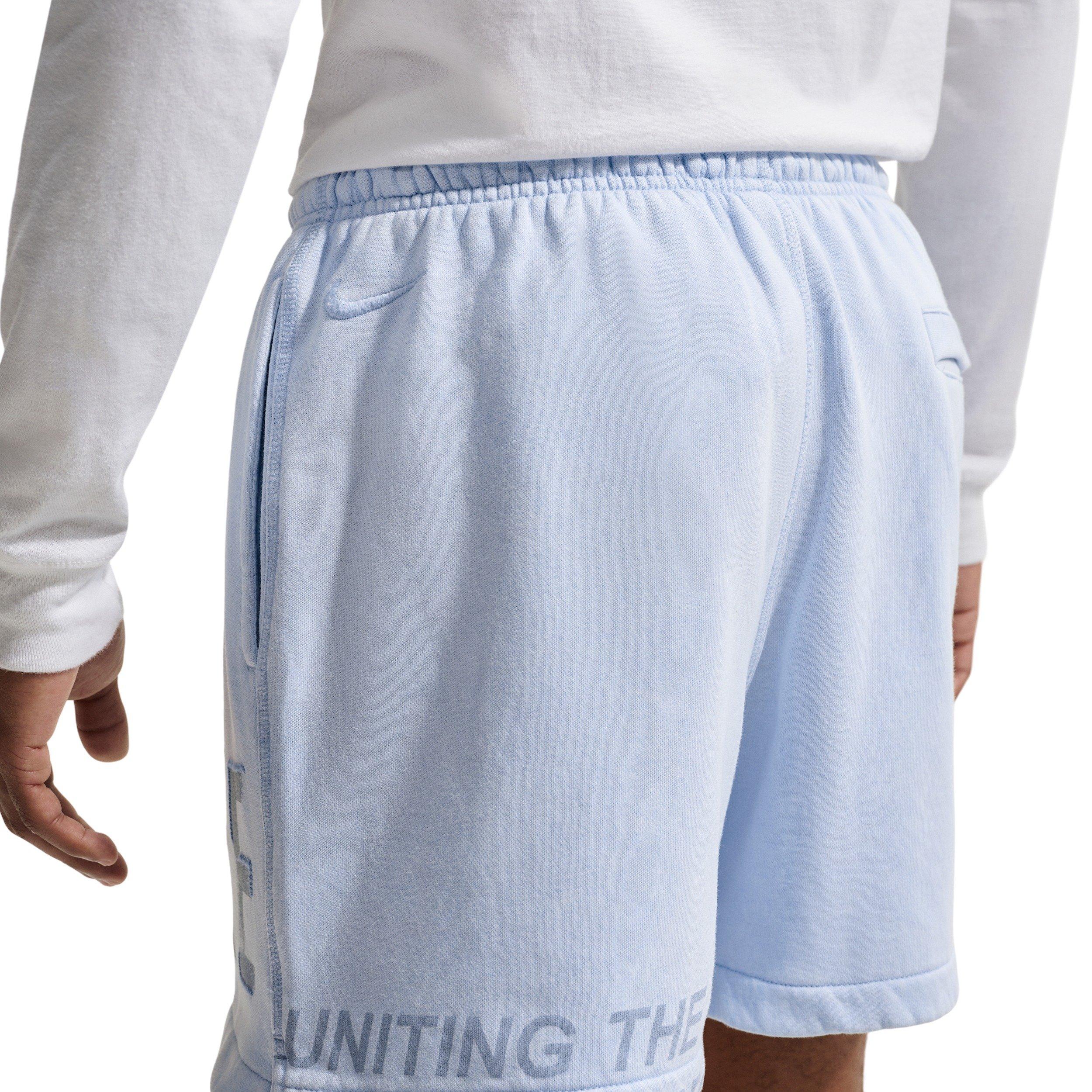 Nike Men's Sportswear Club Flow BB Fleece Shorts - BLUE Thumbnail View 2