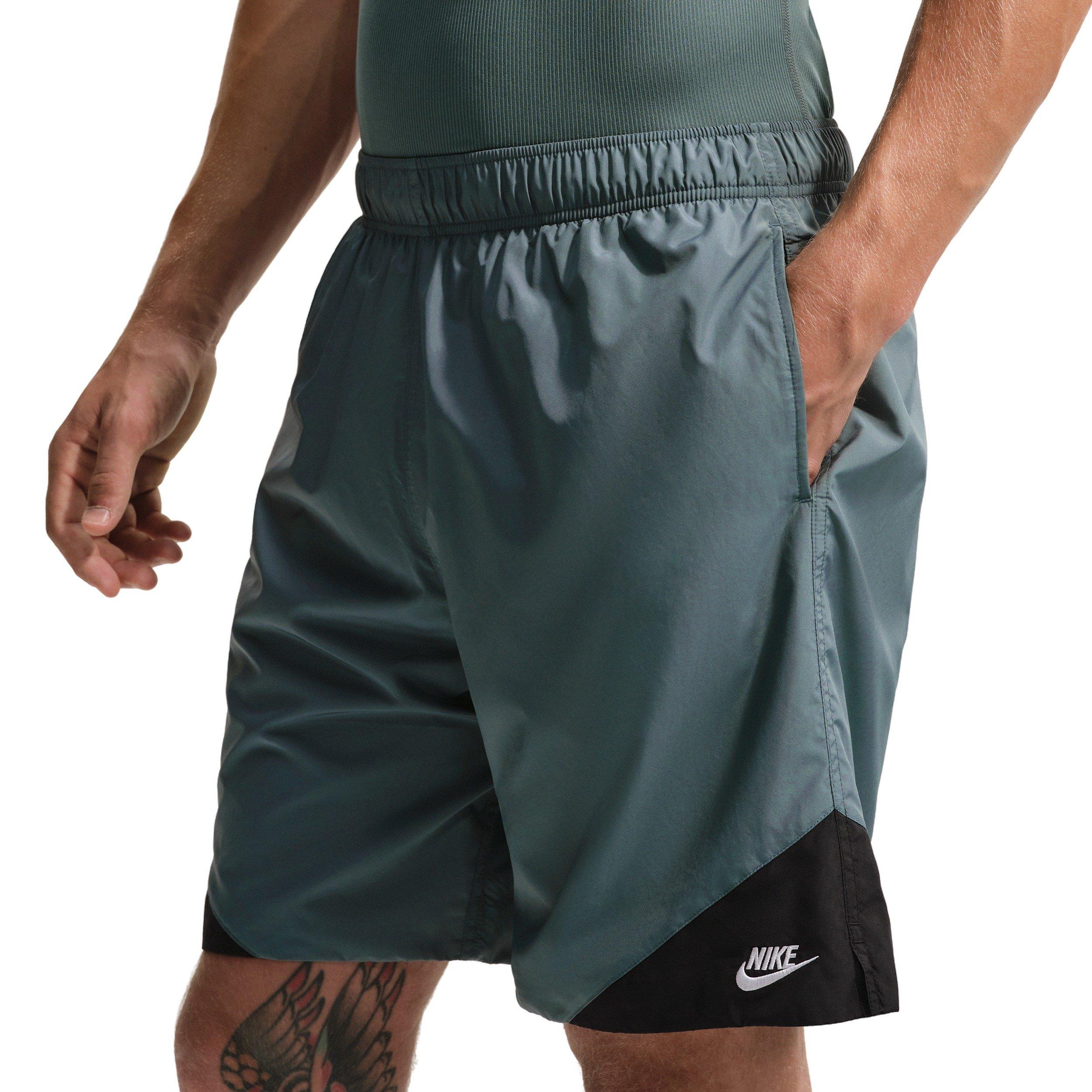 Nike Men's Sportswear Windrunner 8" Shorts - MINERAL SLATE/GREEN Thumbnail View 1