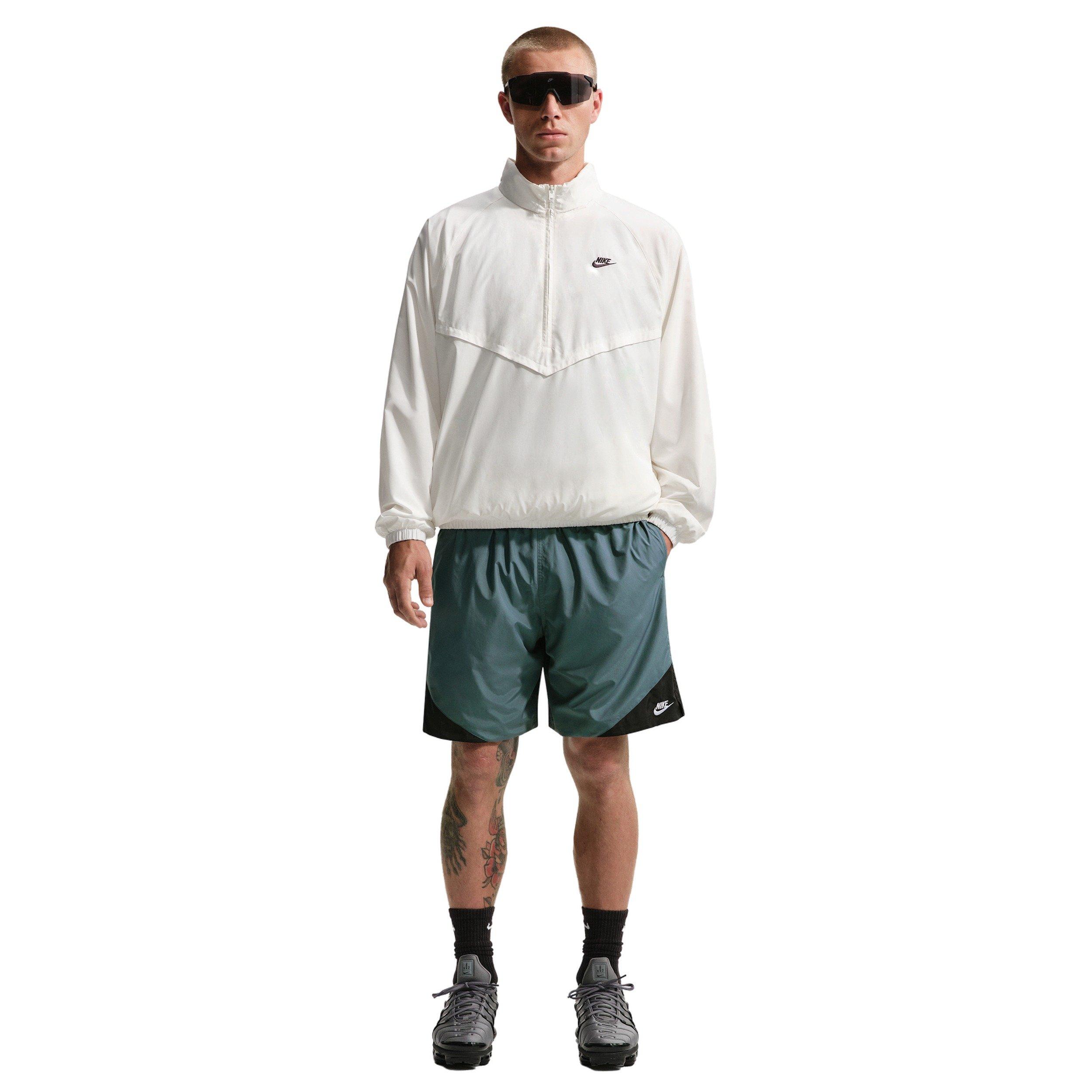 Nike Men's Sportswear Windrunner 8" Shorts - MINERAL SLATE/GREEN Thumbnail View 3