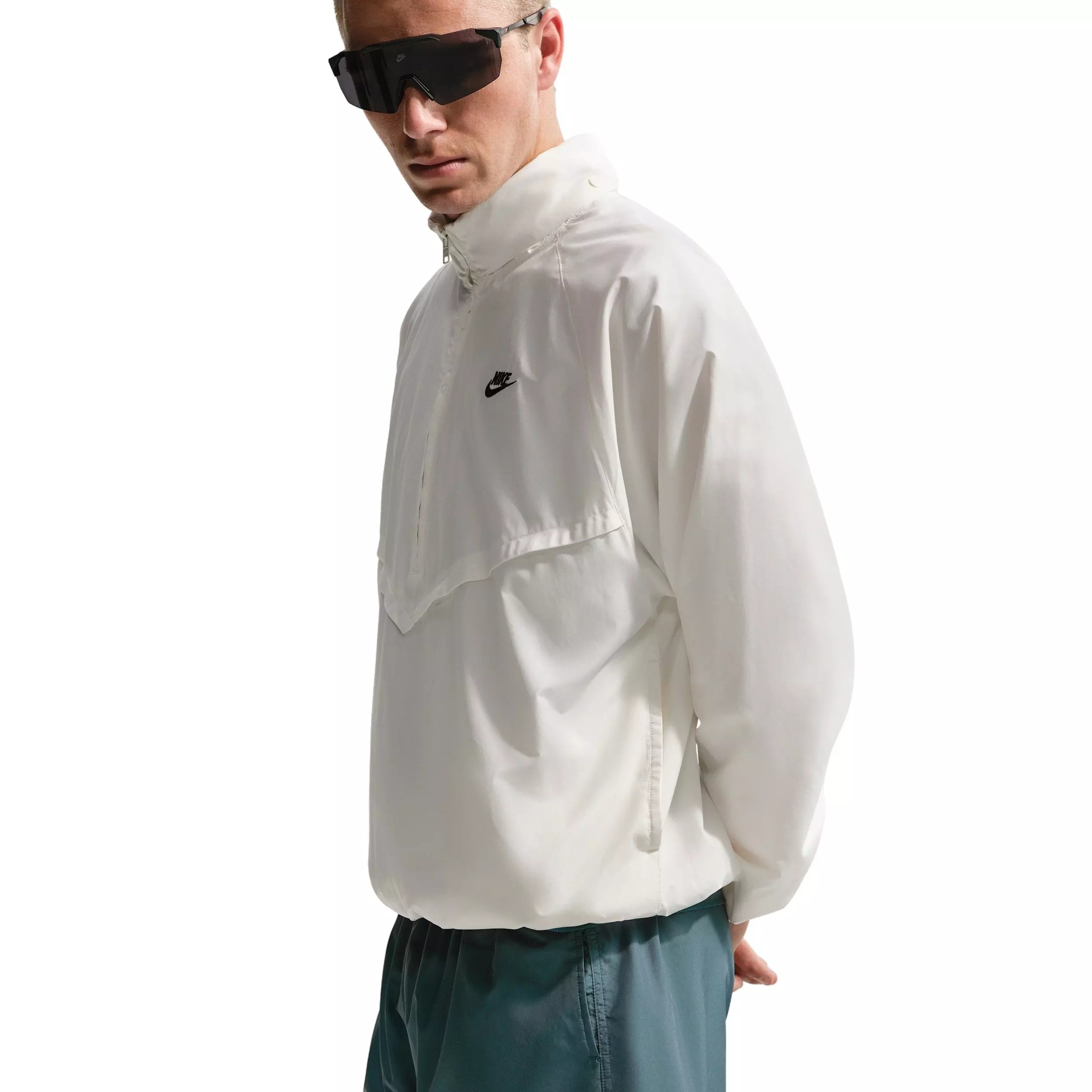 Nike Men's Sportswear Windrunner 8" Shorts - MINERAL SLATE/GREEN