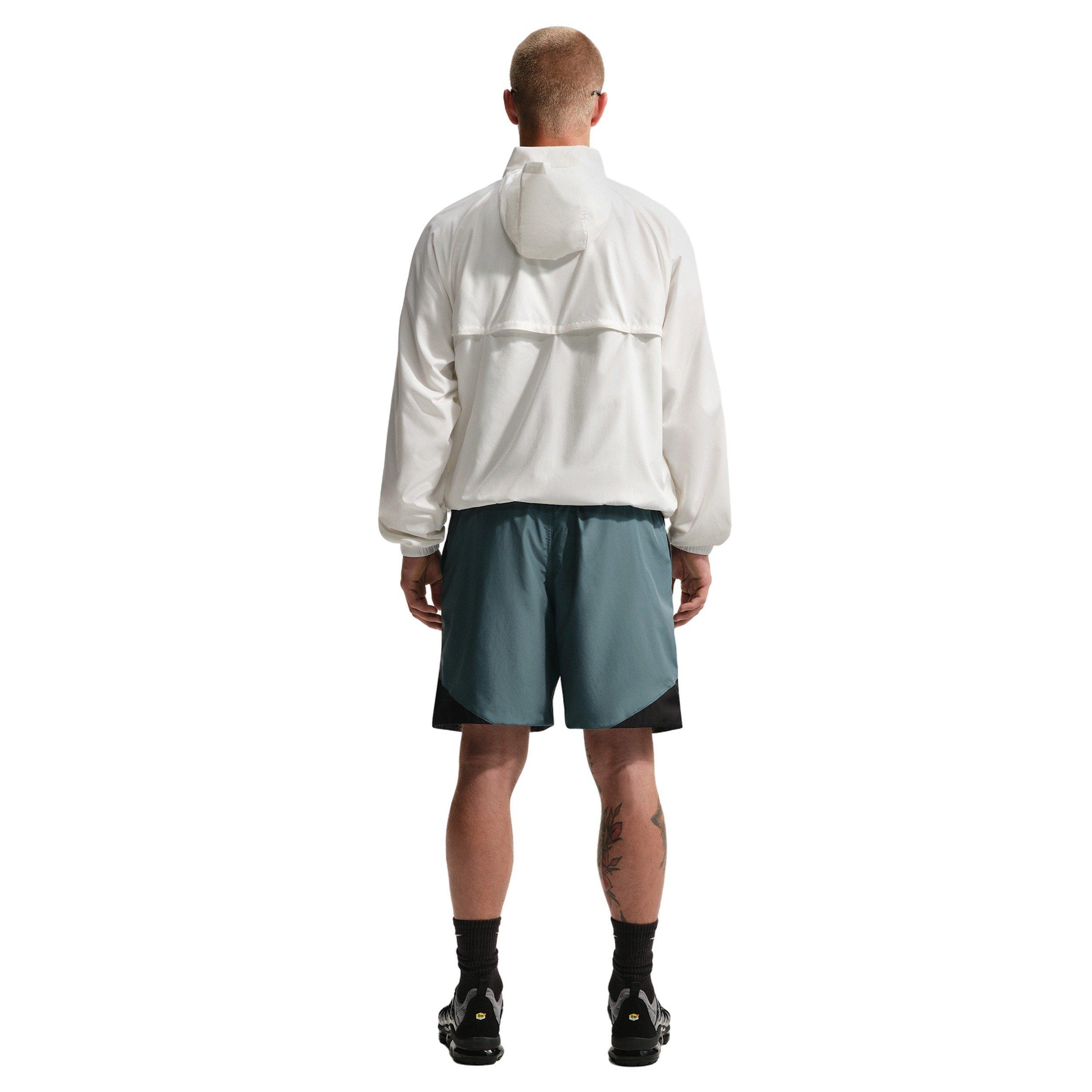 Nike Men's Sportswear Windrunner 8" Shorts - MINERAL SLATE/GREEN Thumbnail View 5