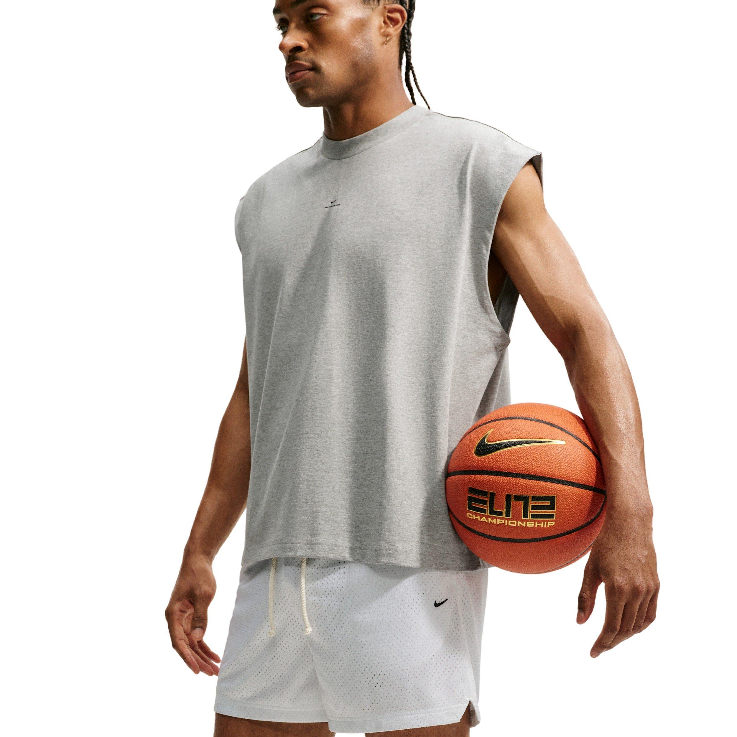 Nike Men's Standard Issue 5" Practice Mesh Basketball Shorts - WHITE