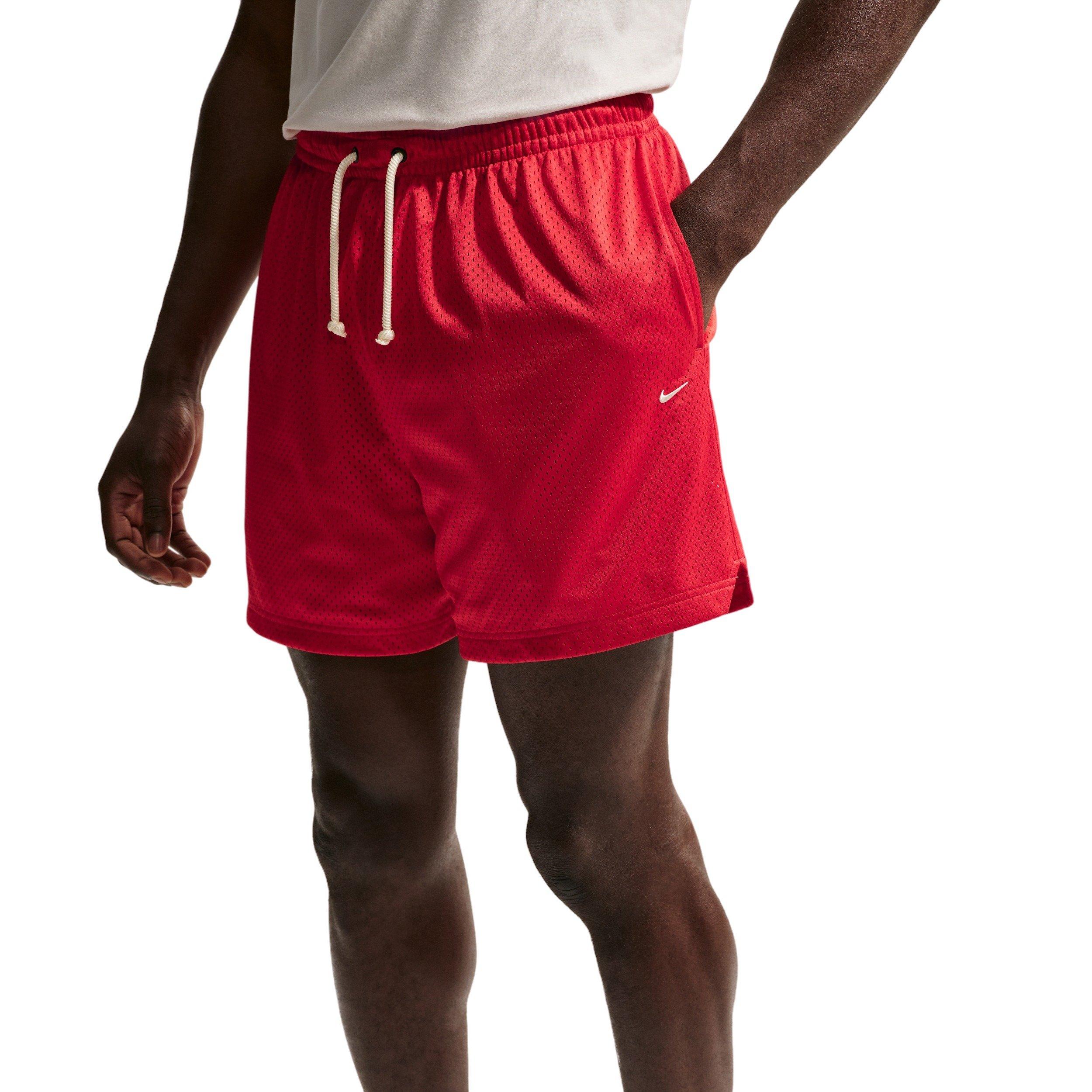 Nike Men's Standard Issue 5" Practice Mesh Basketball Shorts - RED Thumbnail View 1