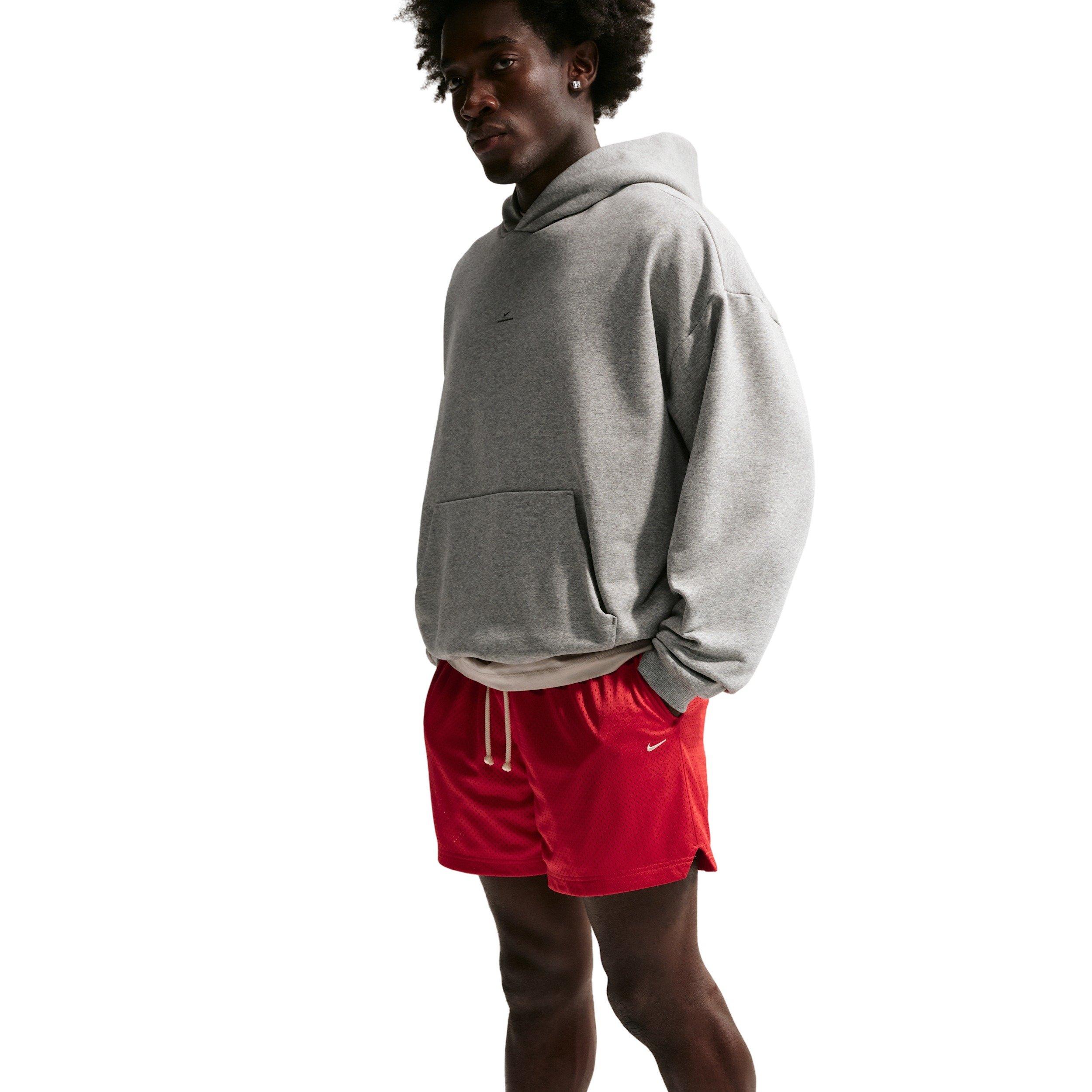 Nike Men's Standard Issue 5" Practice Mesh Basketball Shorts - RED Thumbnail View 4