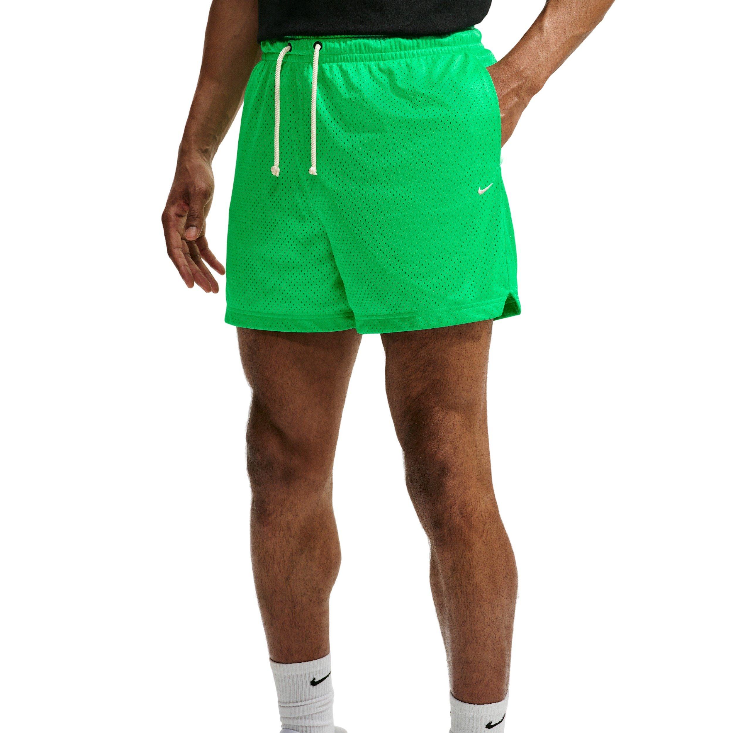 Nike Men's Standard Issue 5" Practice Mesh Basketball Shorts - GREEN Thumbnail View 1