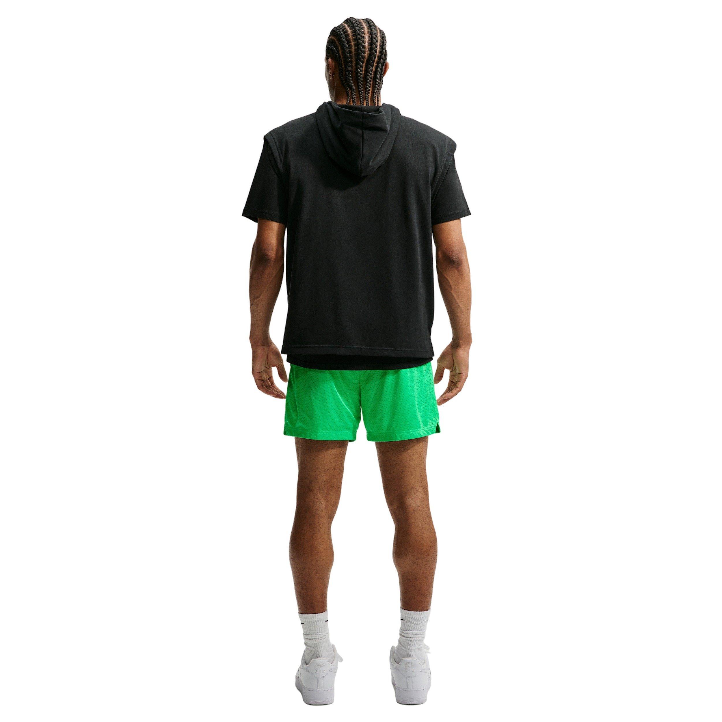 Nike Men's Standard Issue 5" Practice Mesh Basketball Shorts - GREEN Thumbnail View 5