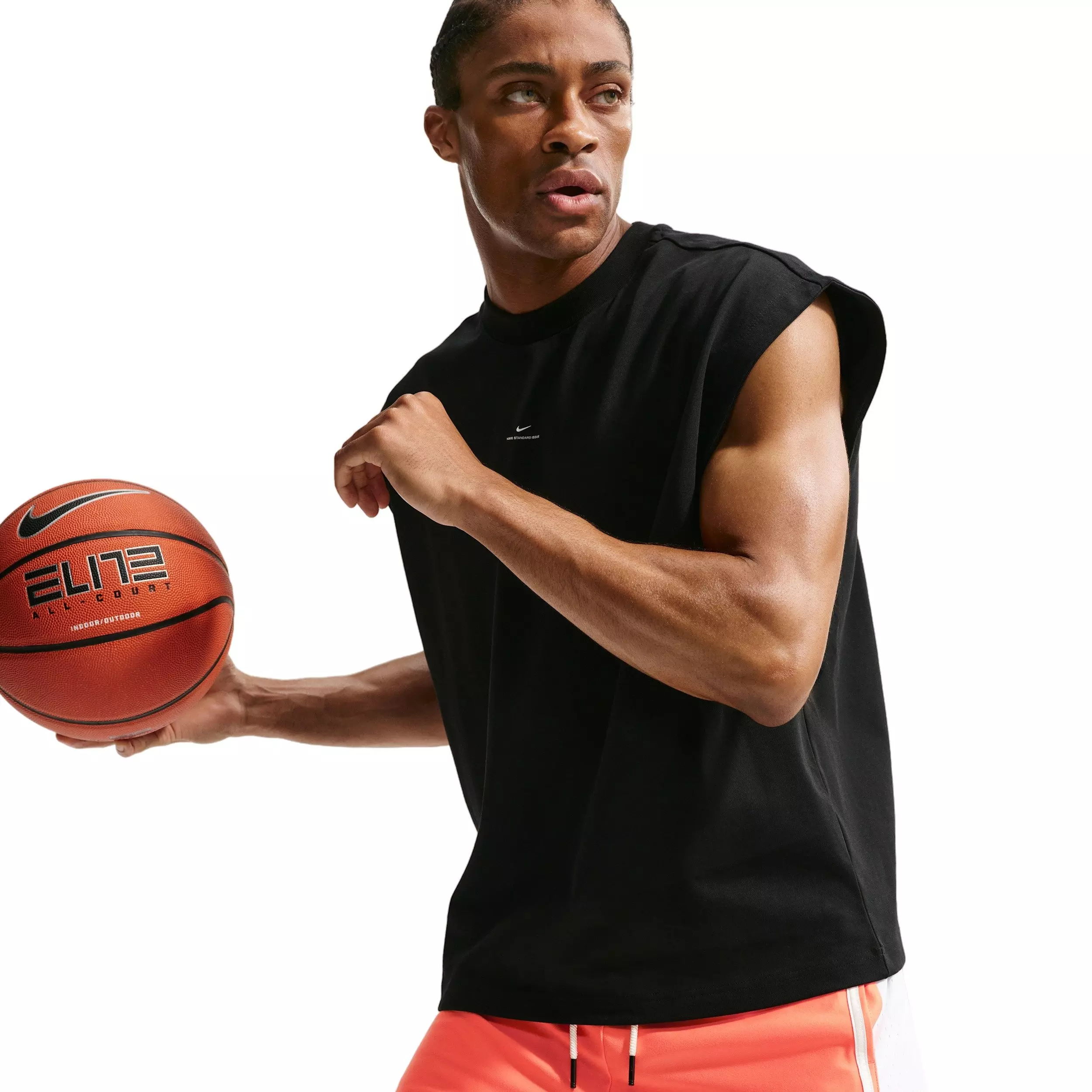 Nike Men's Standard Issue Dri-FIT 6" Basketball Shorts - Orange - ORANGE