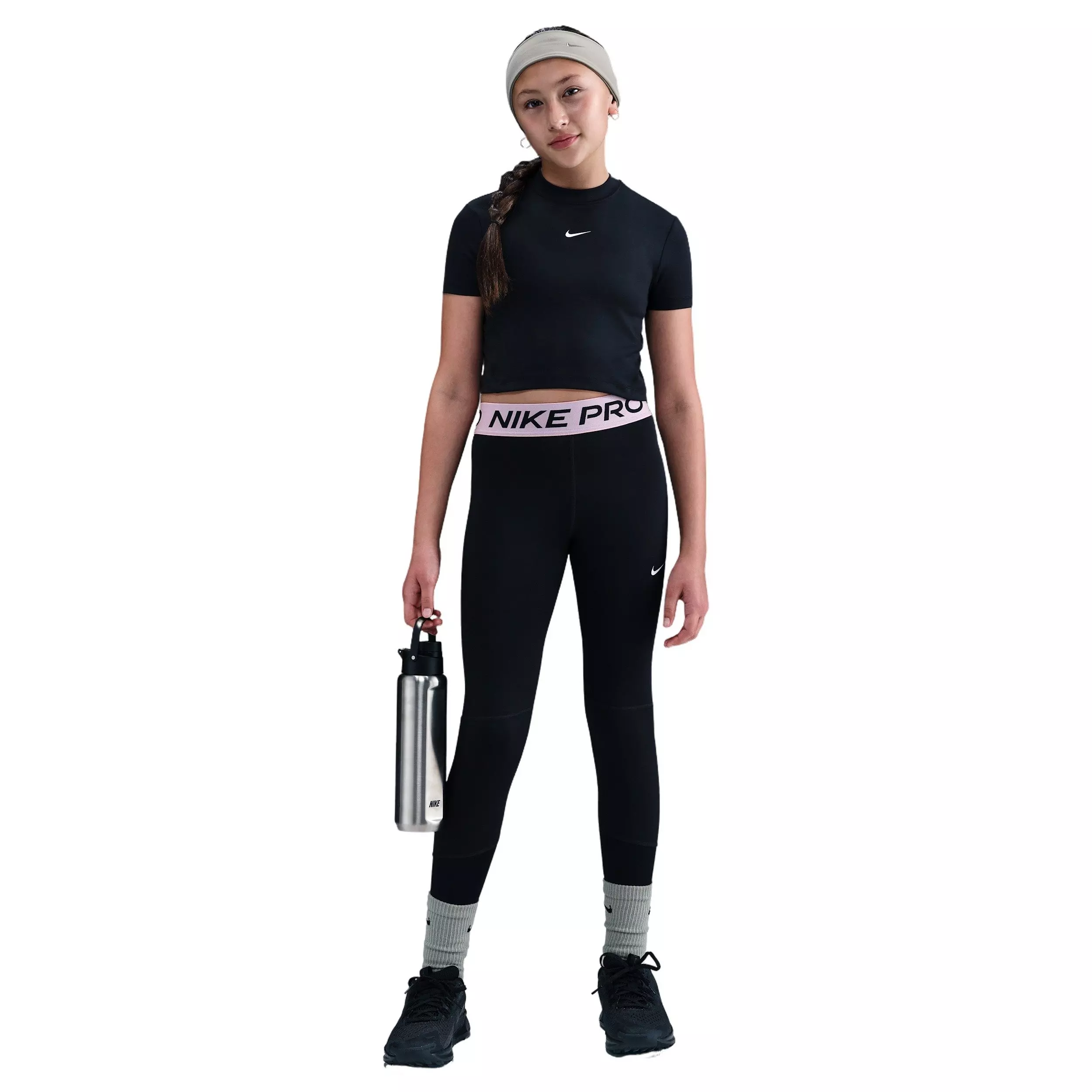Nike Big Girls' Pro Dri-FIT Leggings - Black - BLACK
