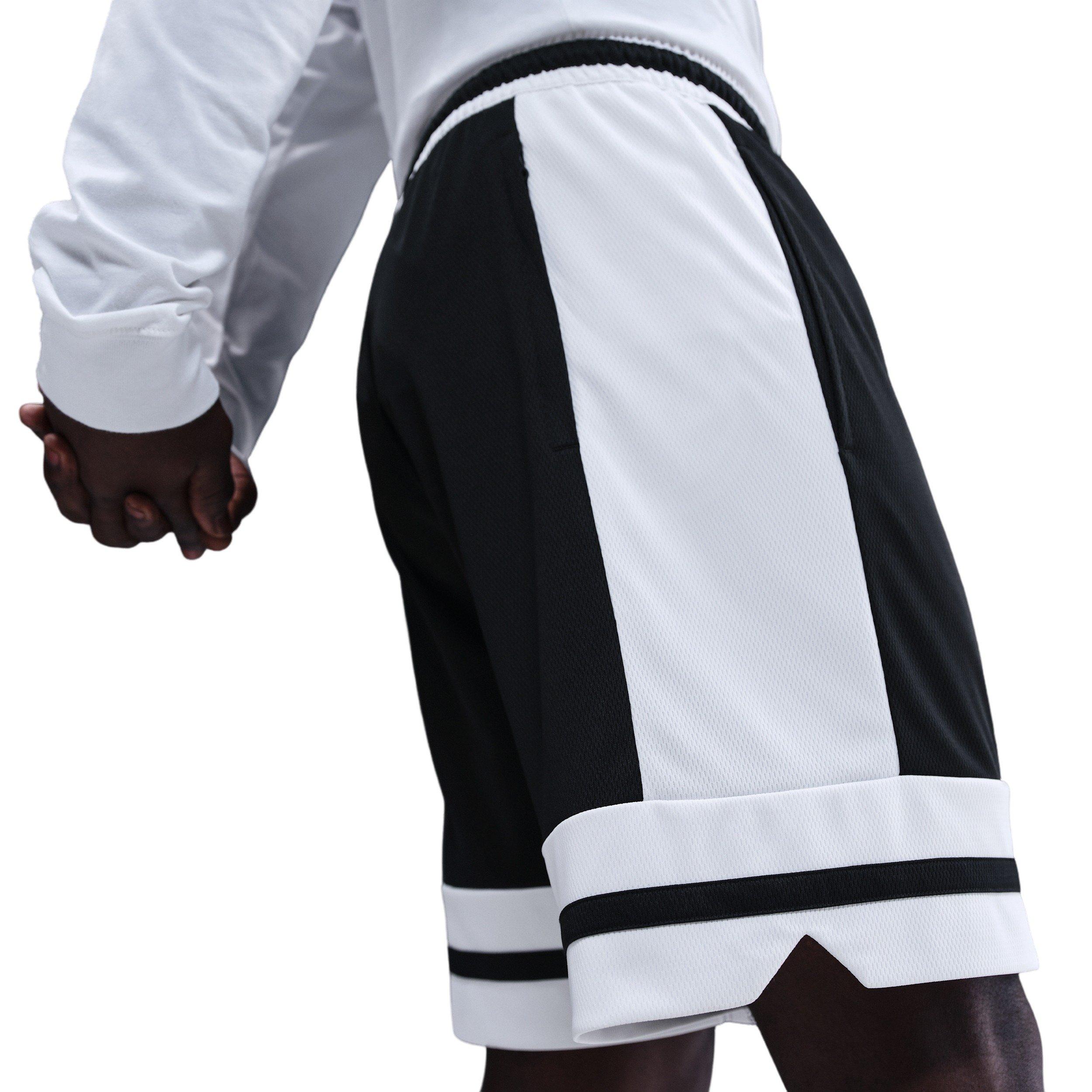 Nike Men's Dri-FIT GM Classic 8" Basketball Shorts - BLACK/WHITE Thumbnail View 2
